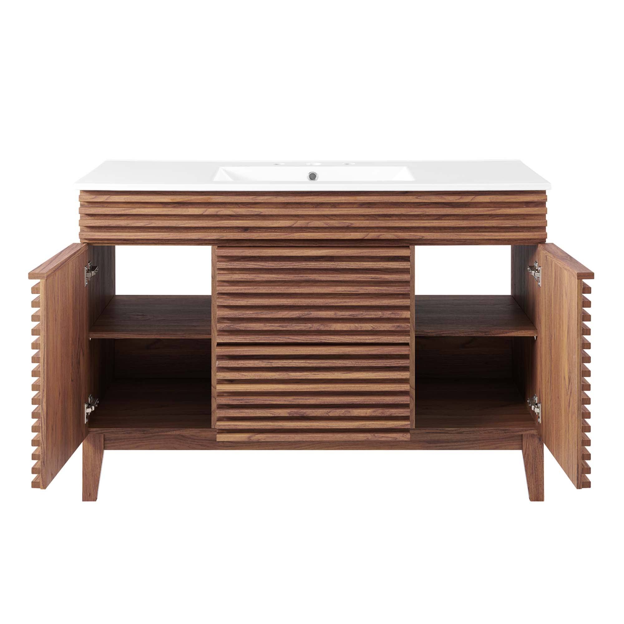 Render 48" Bathroom Vanity with White Basin Included by Modway
