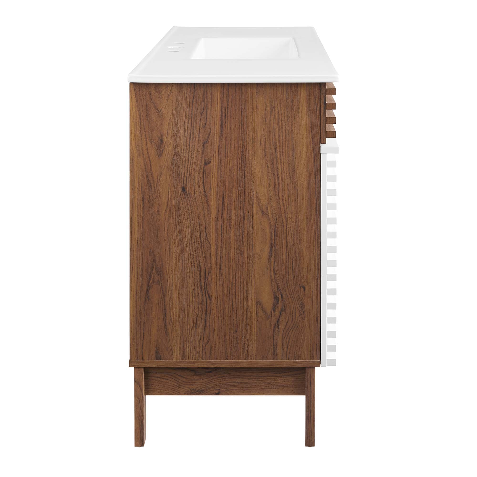 Render 48" Bathroom Vanity with White Basin Included by Modway