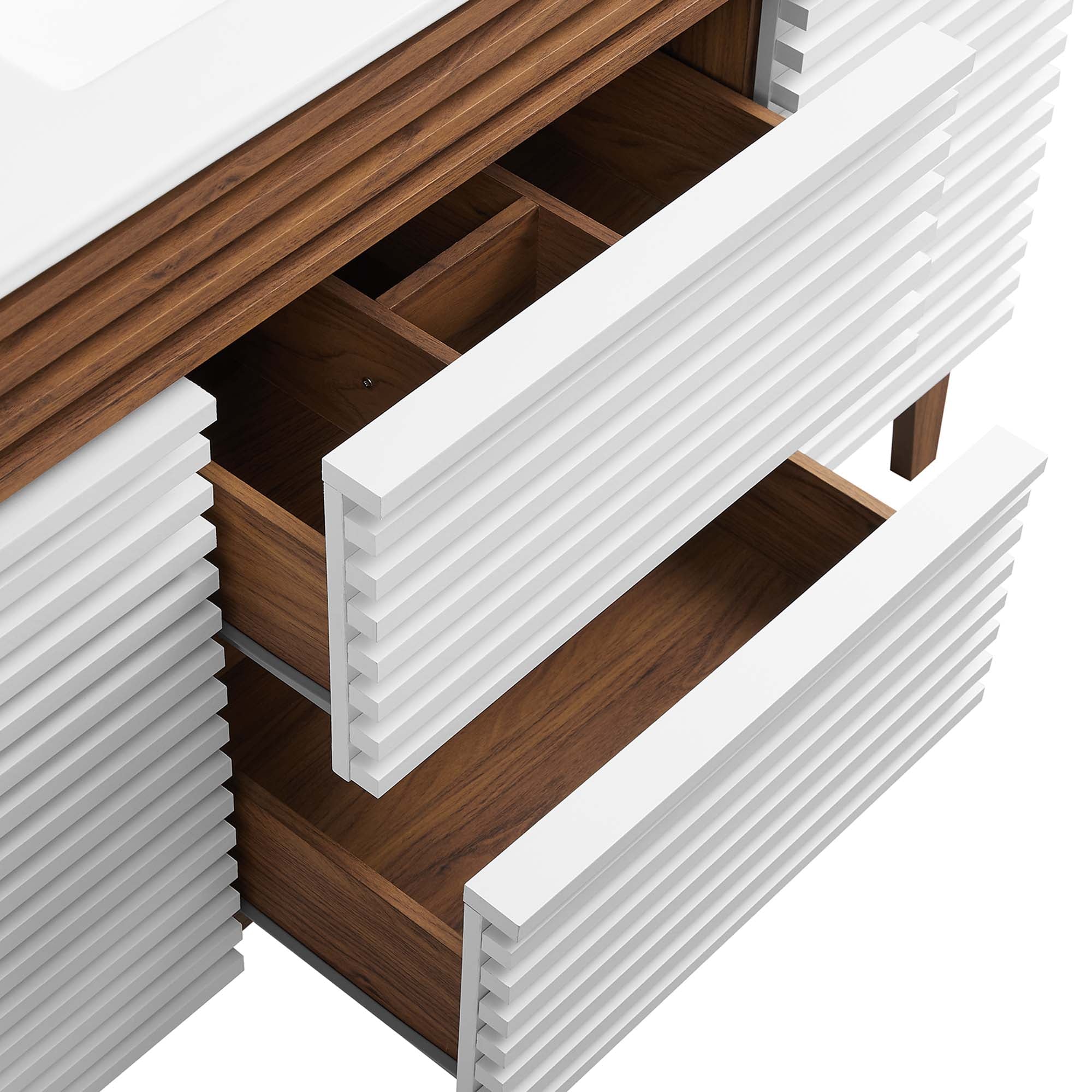 Render 48" Bathroom Vanity with White Basin Included by Modway