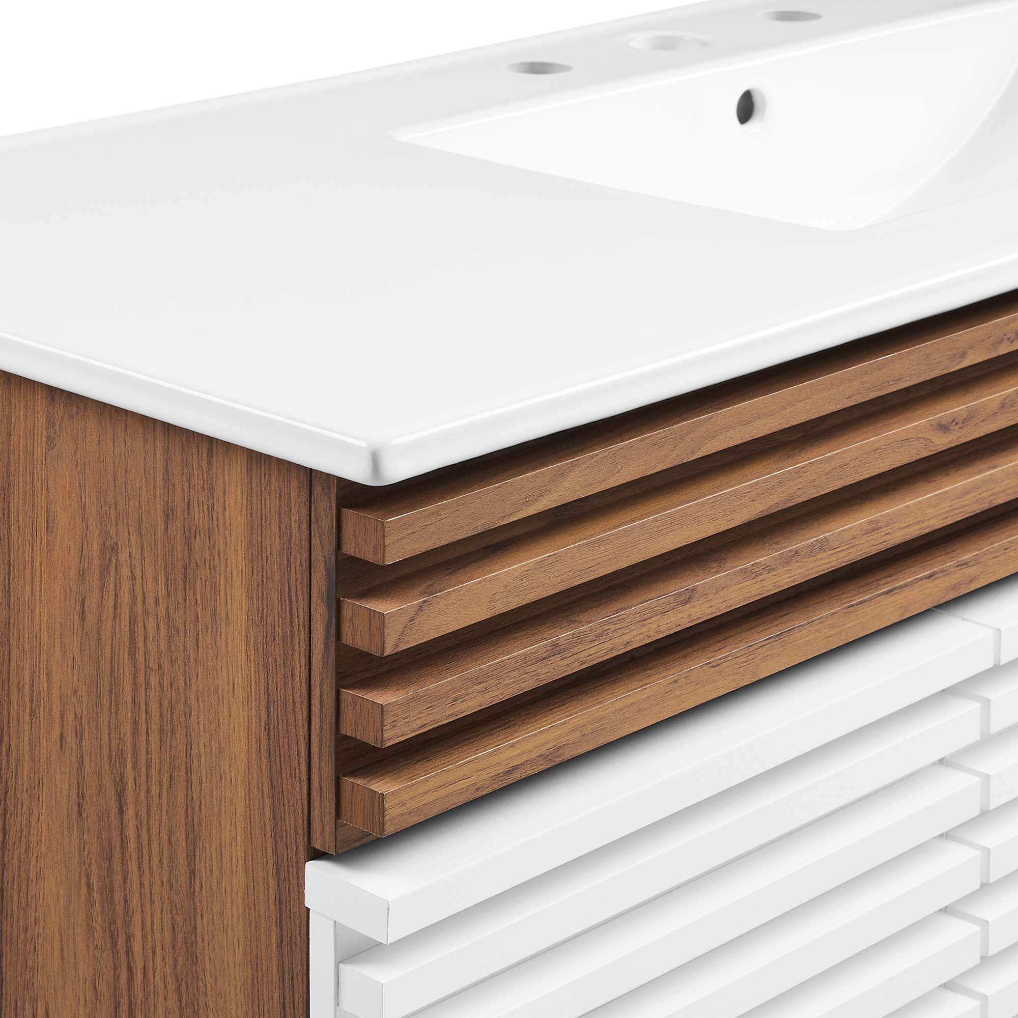 Render 48" Bathroom Vanity with White Basin Included by Modway