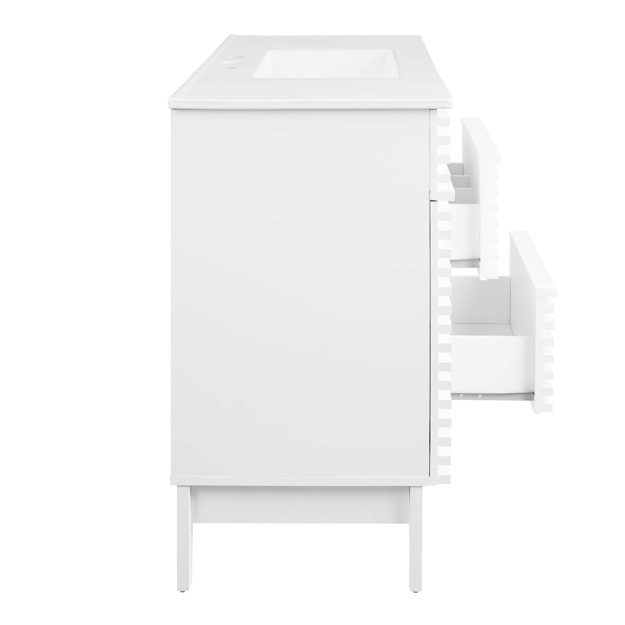 Render 48" Bathroom Vanity with White Basin Included by Modway