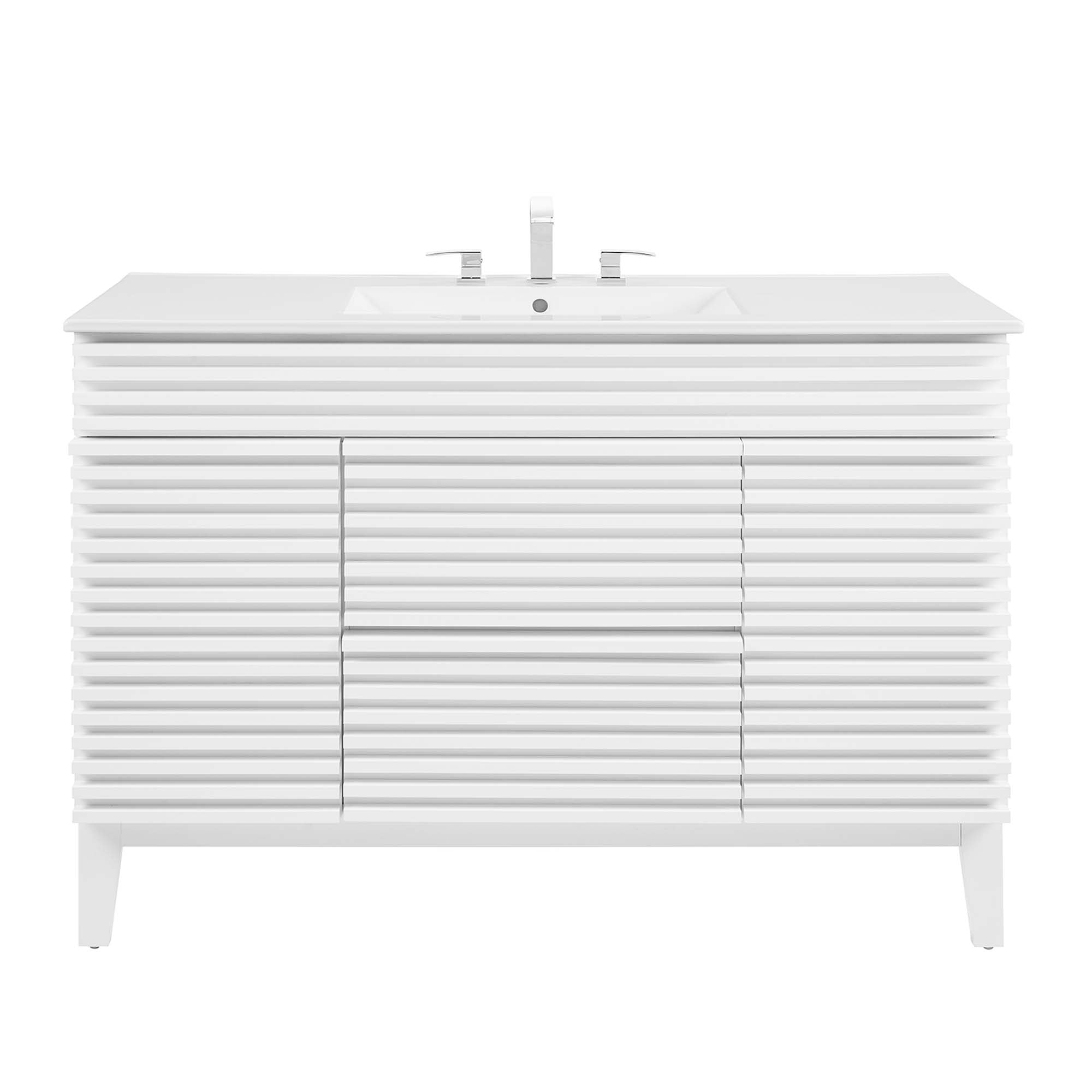 Render 48" Bathroom Vanity with White Basin Included by Modway