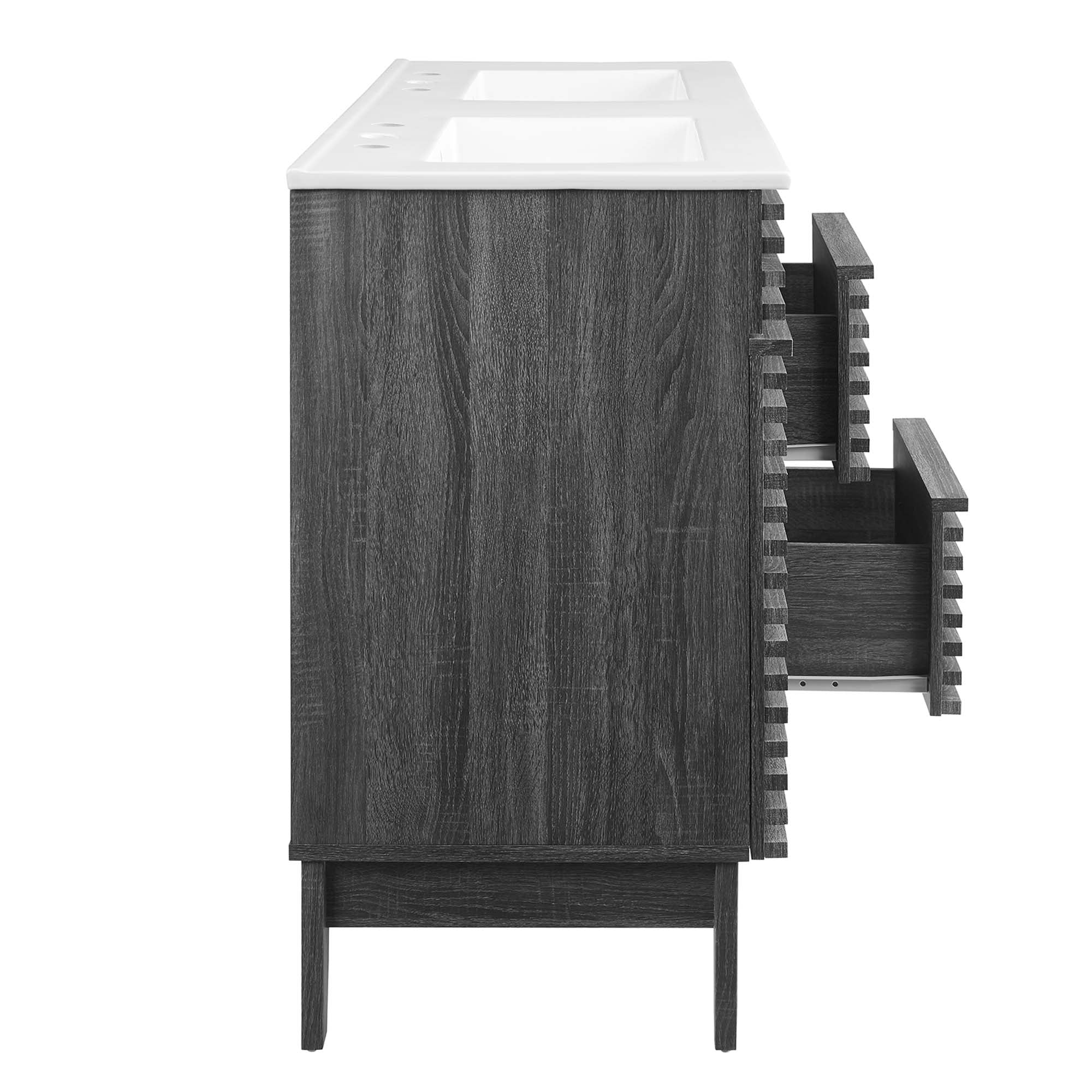 Render 48" Bathroom Vanity with White Basin Included by Modway