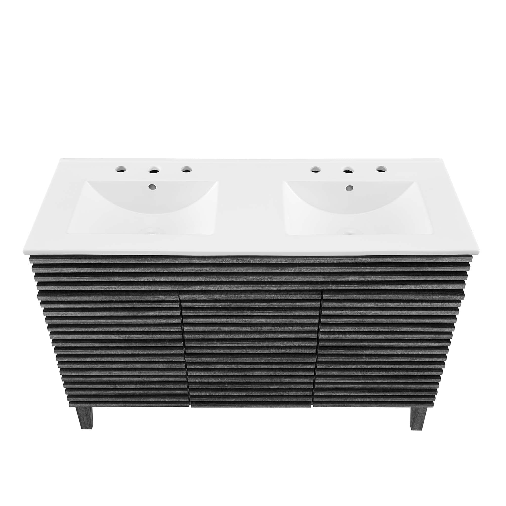 Render 48" Bathroom Vanity with White Basin Included by Modway