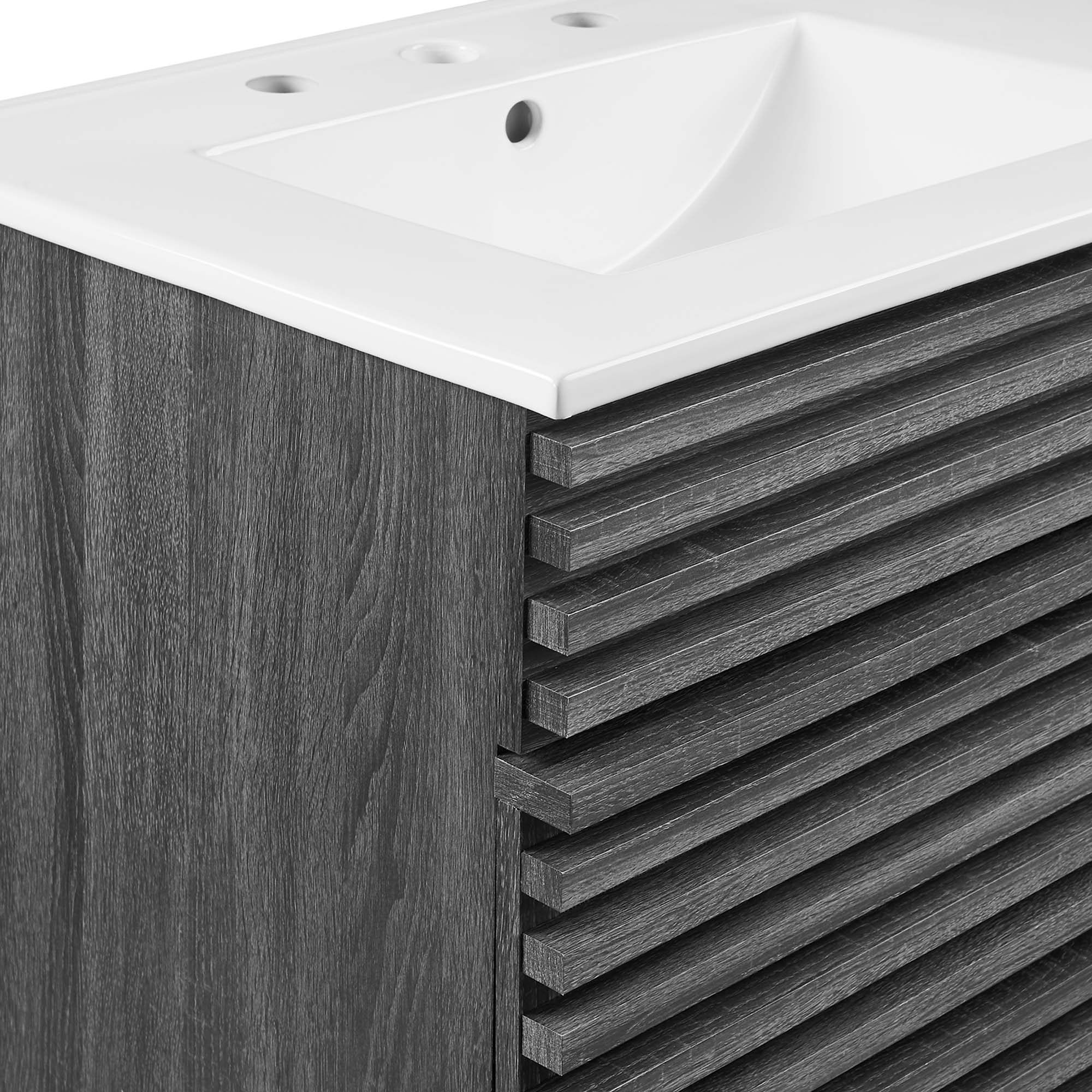 Render 48" Bathroom Vanity with White Basin Included by Modway