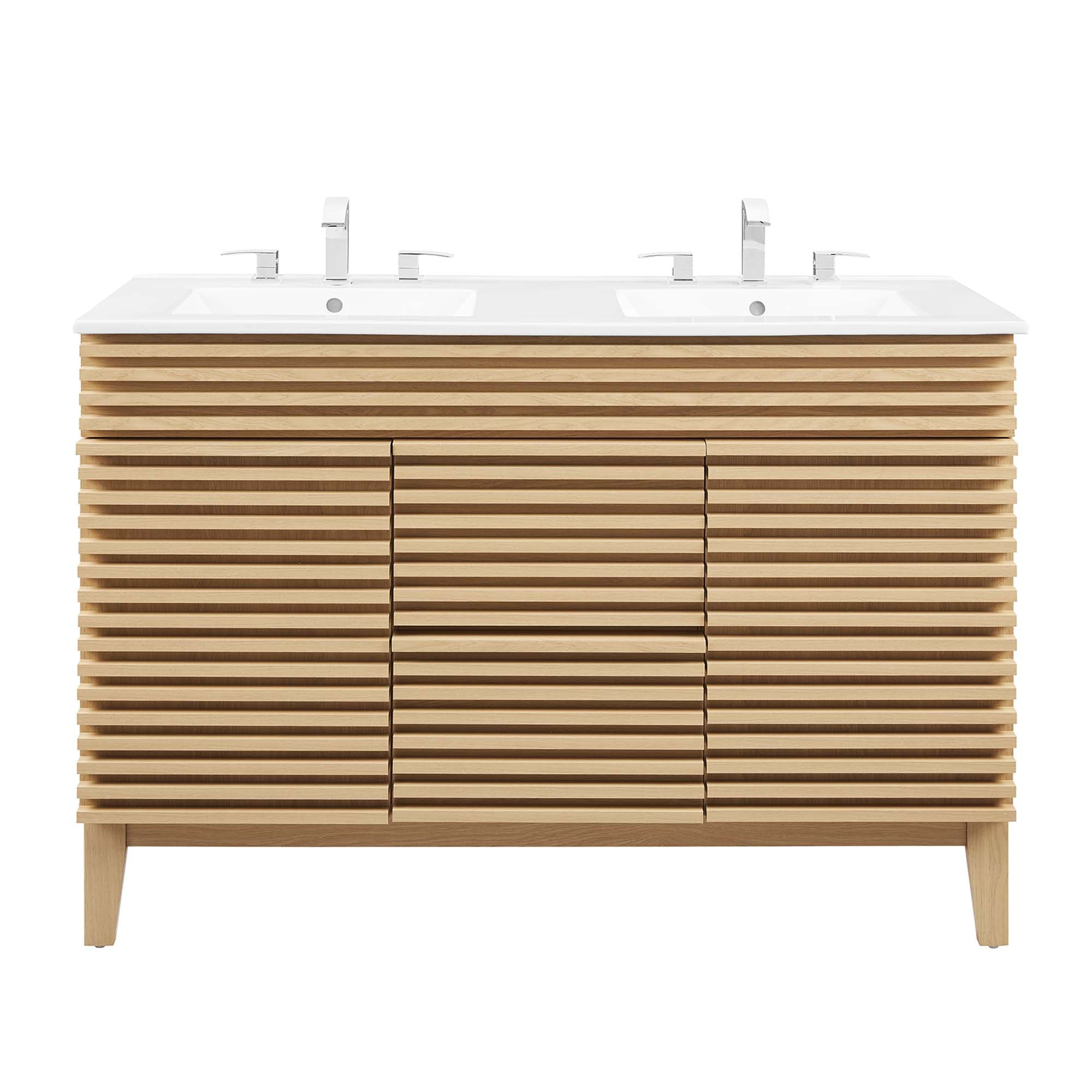 Render 48" Bathroom Vanity with White Basin Included by Modway