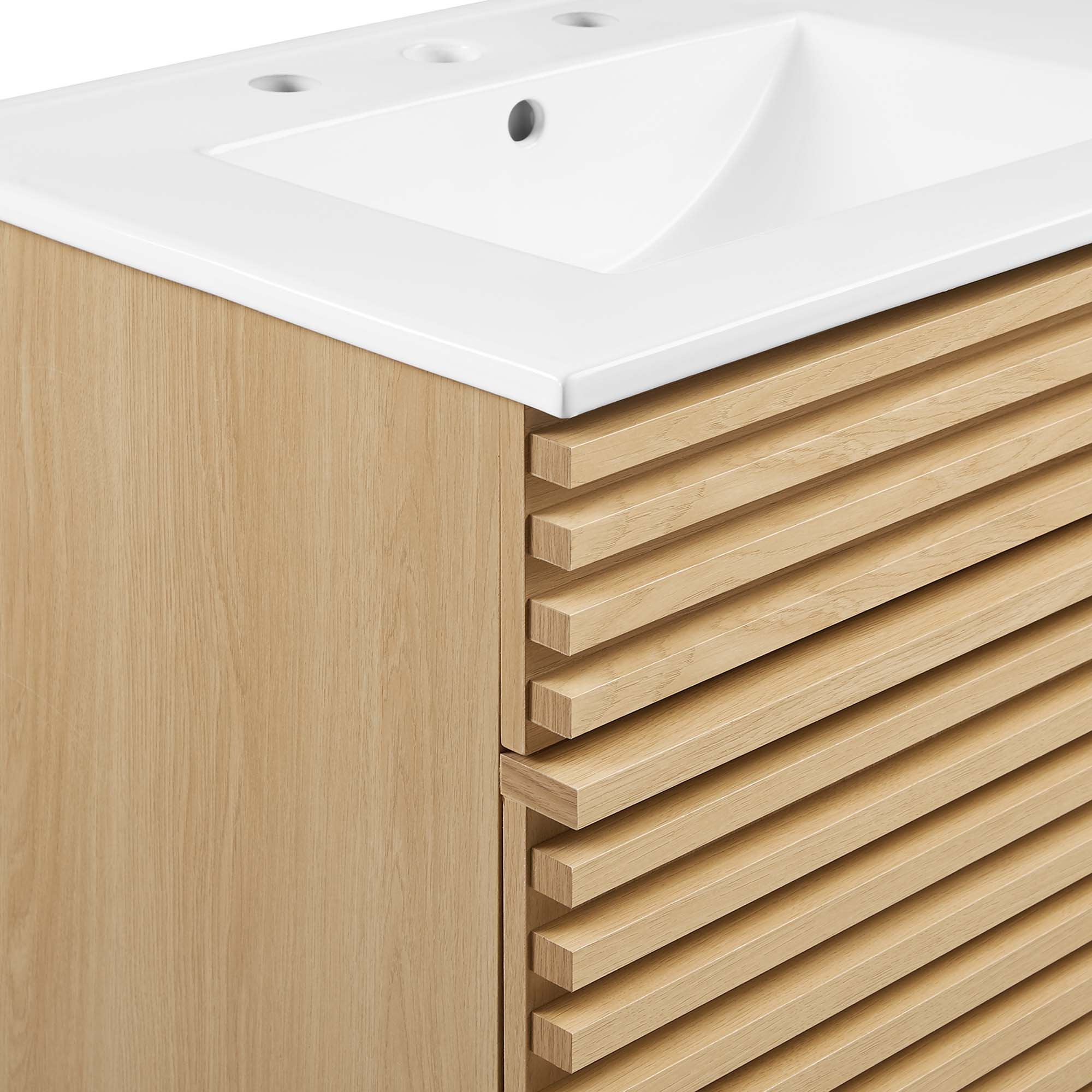 Render 48" Bathroom Vanity with White Basin Included by Modway