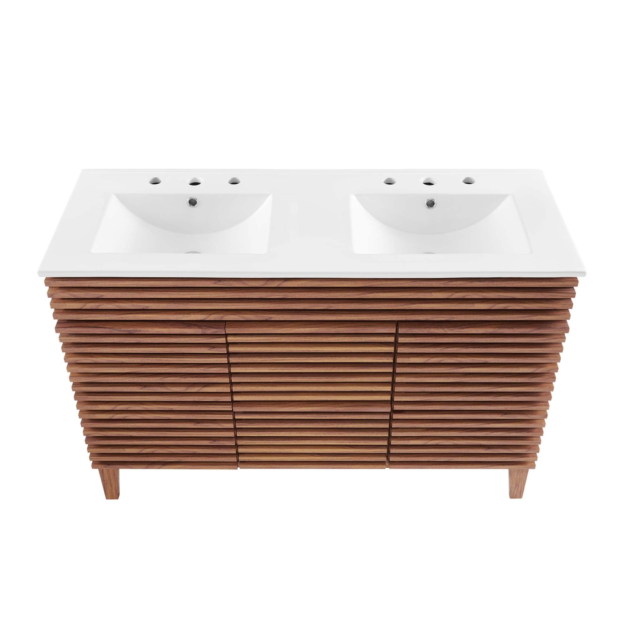 Render 48" Bathroom Vanity with White Basin Included by Modway