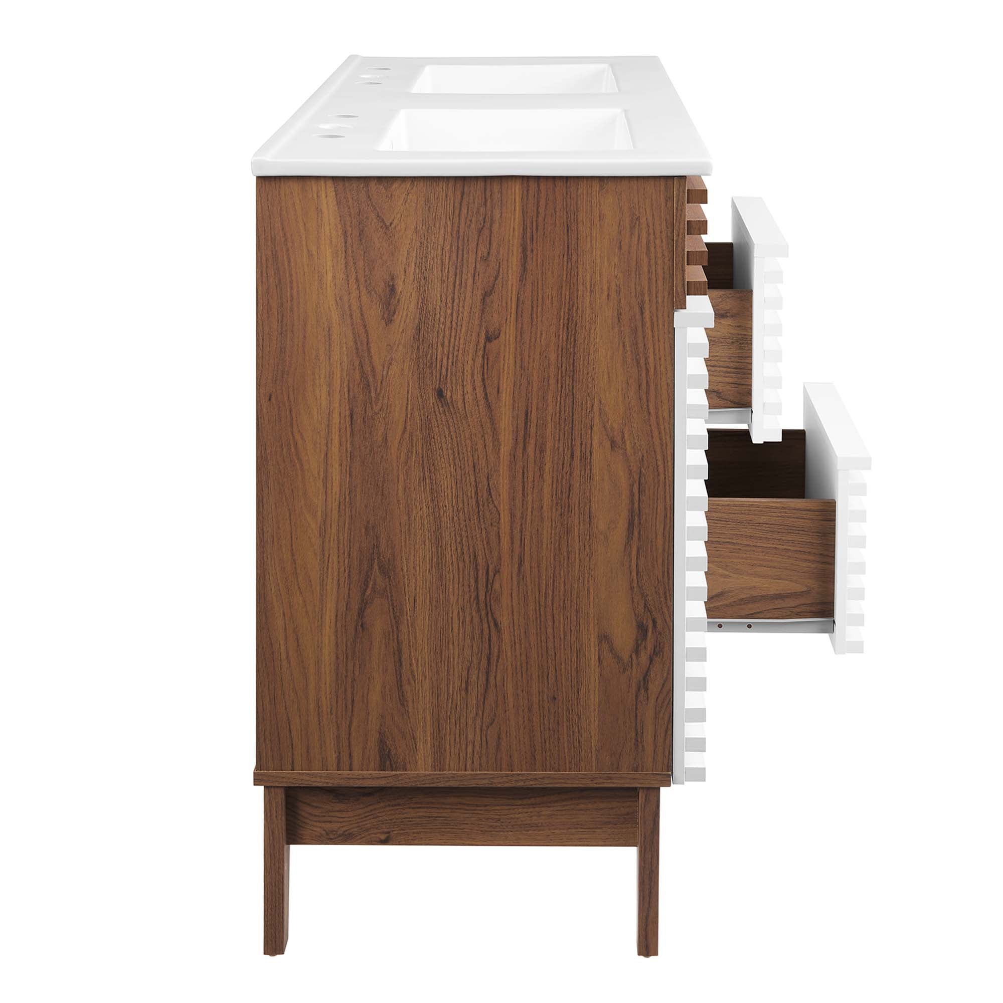 Render 48" Bathroom Vanity with White Basin Included by Modway