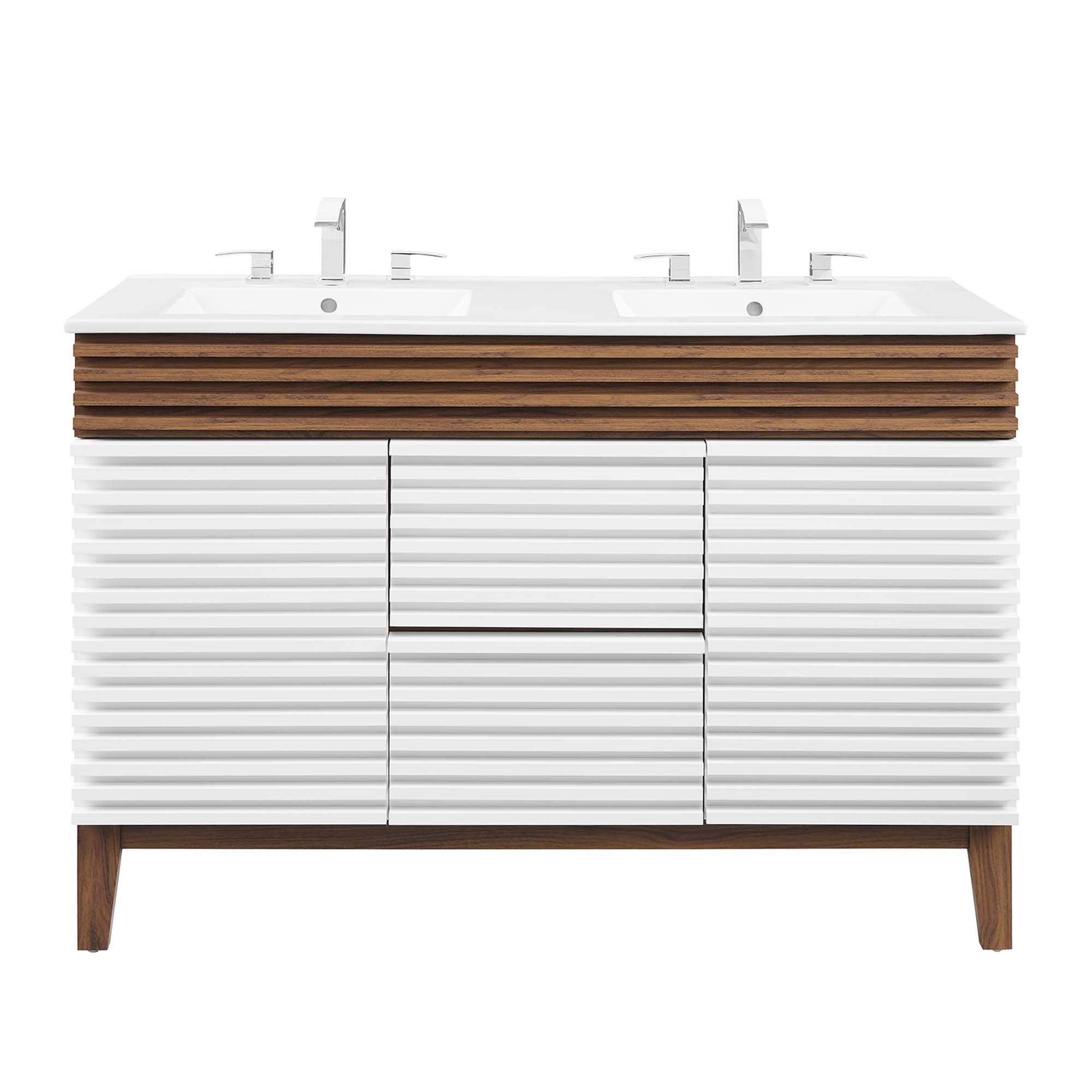 Render 48" Bathroom Vanity with White Basin Included by Modway
