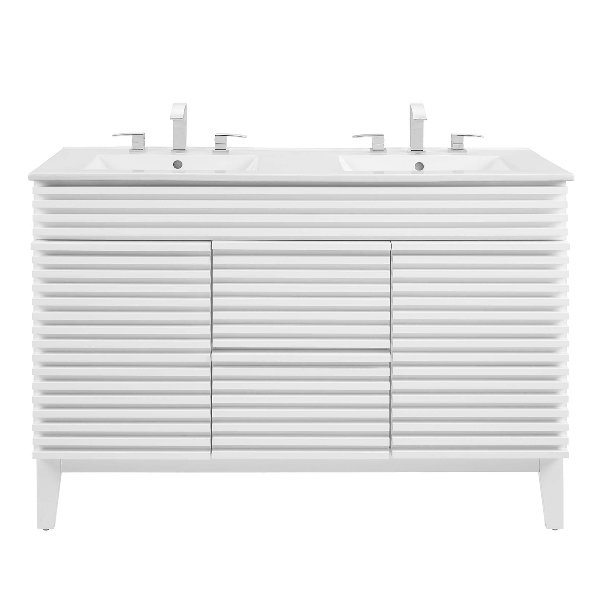 Render 48" Bathroom Vanity with White Basin Included by Modway