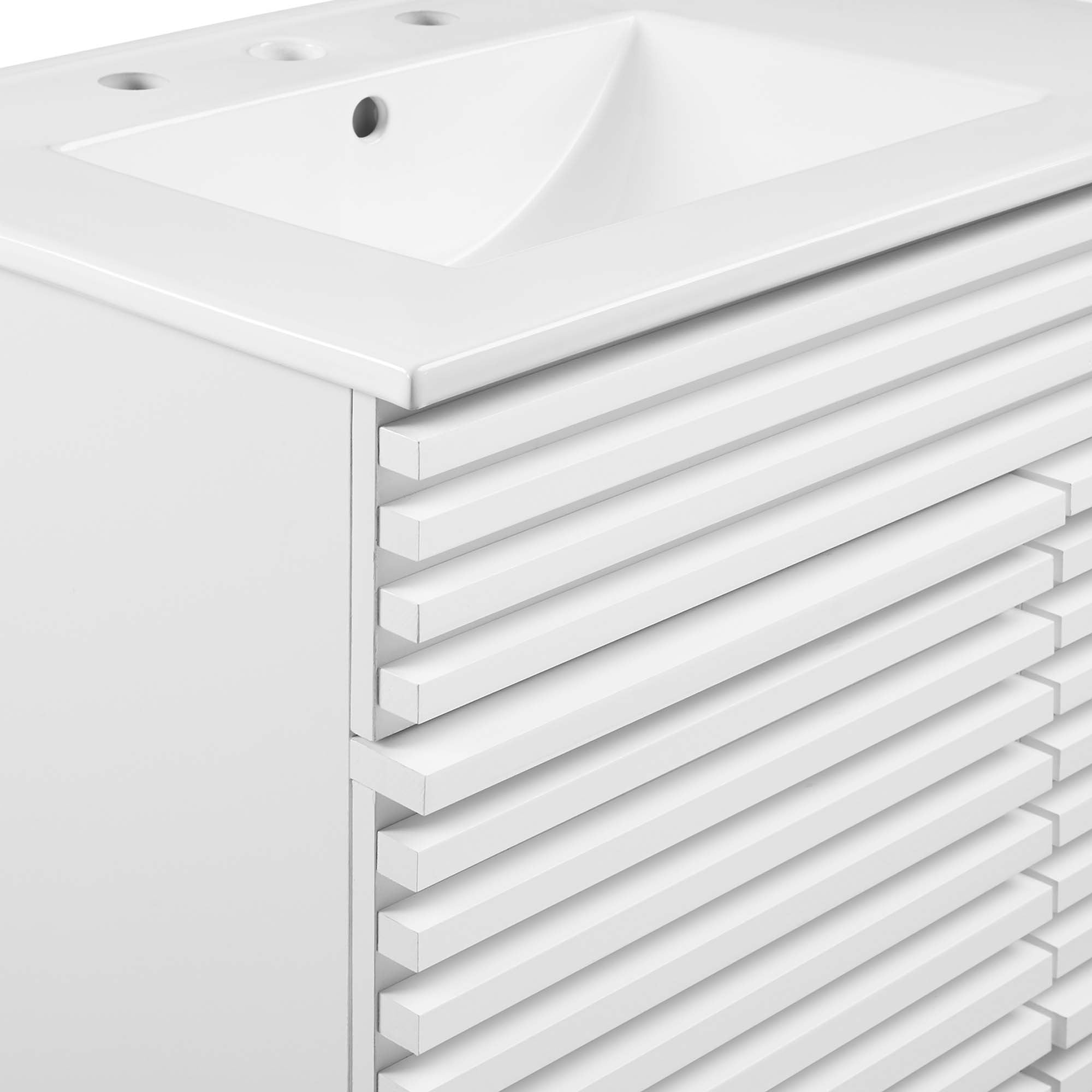 Render 48" Bathroom Vanity with White Basin Included by Modway