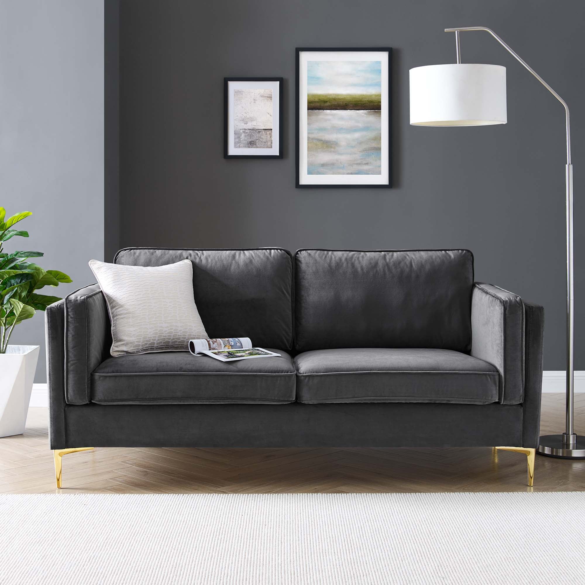 Kaiya Performance Velvet Sofa by Modway