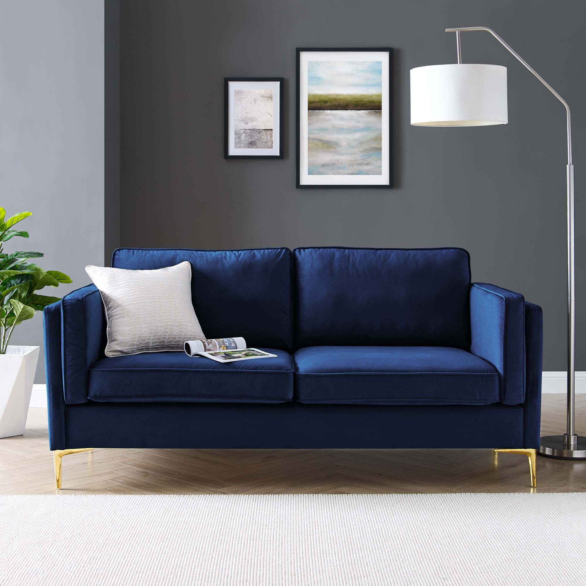 Kaiya Performance Velvet Sofa by Modway