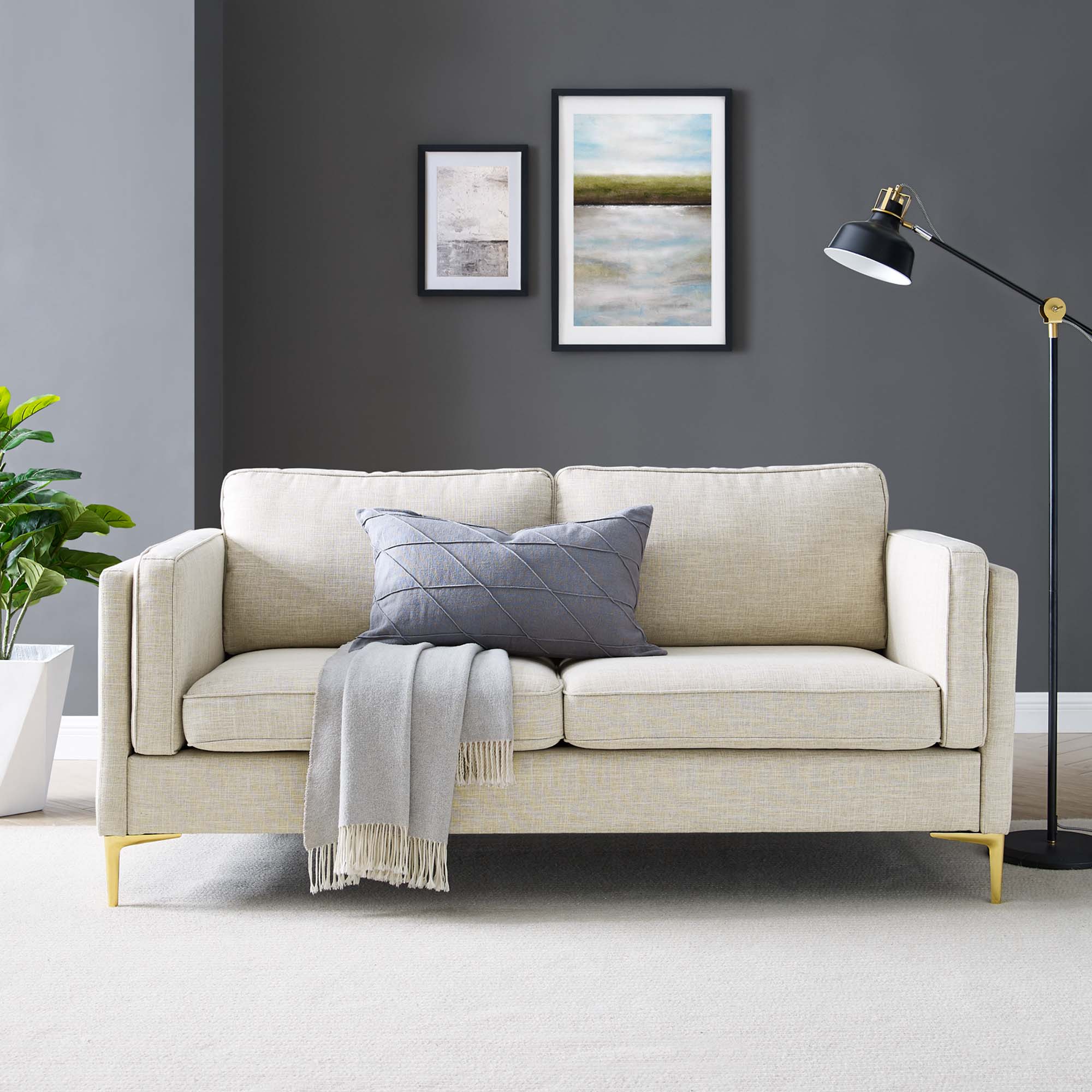 Kaiya Fabric Sofa by Modway