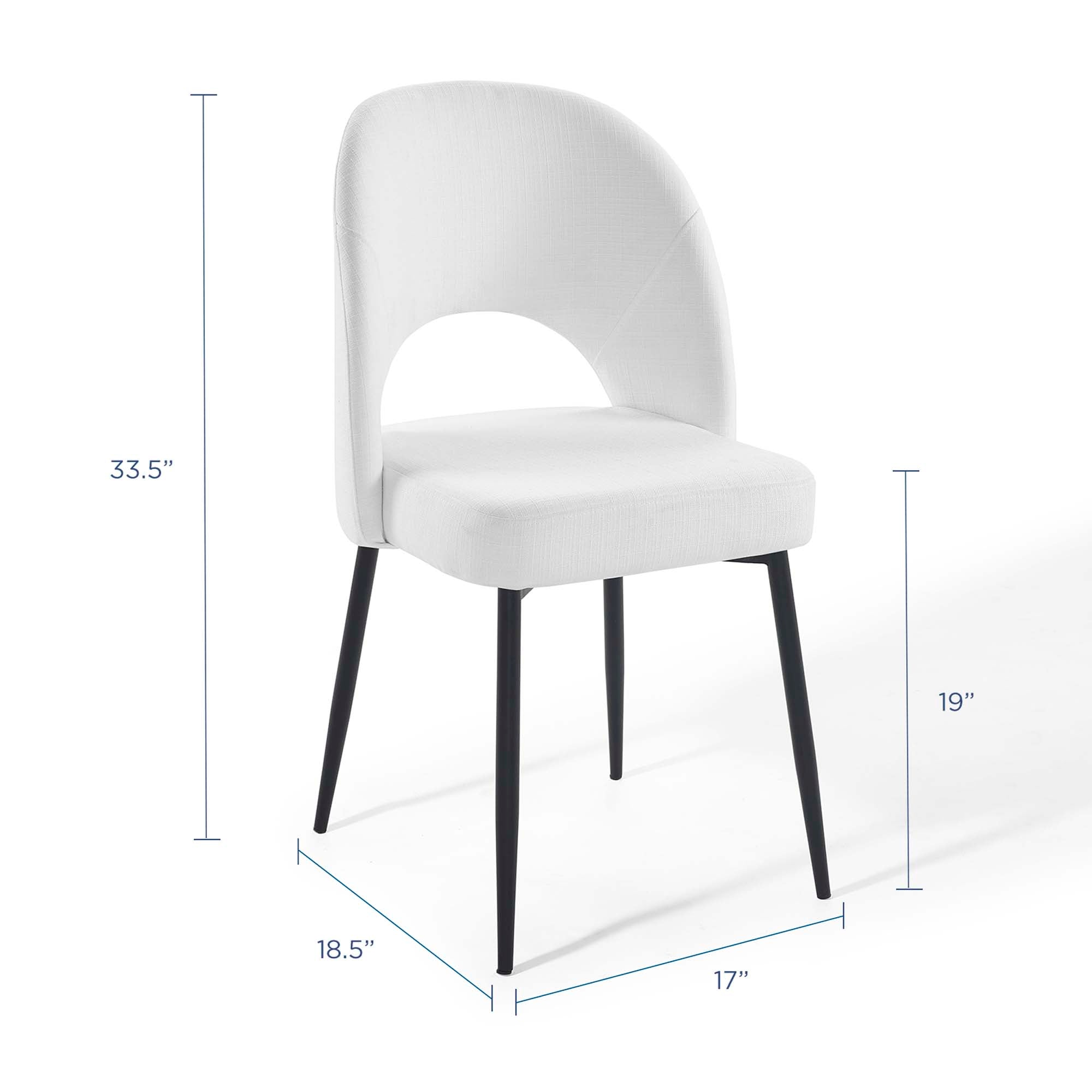 Rouse Dining Side Chair Upholstered Fabric Set of 2 by Modway