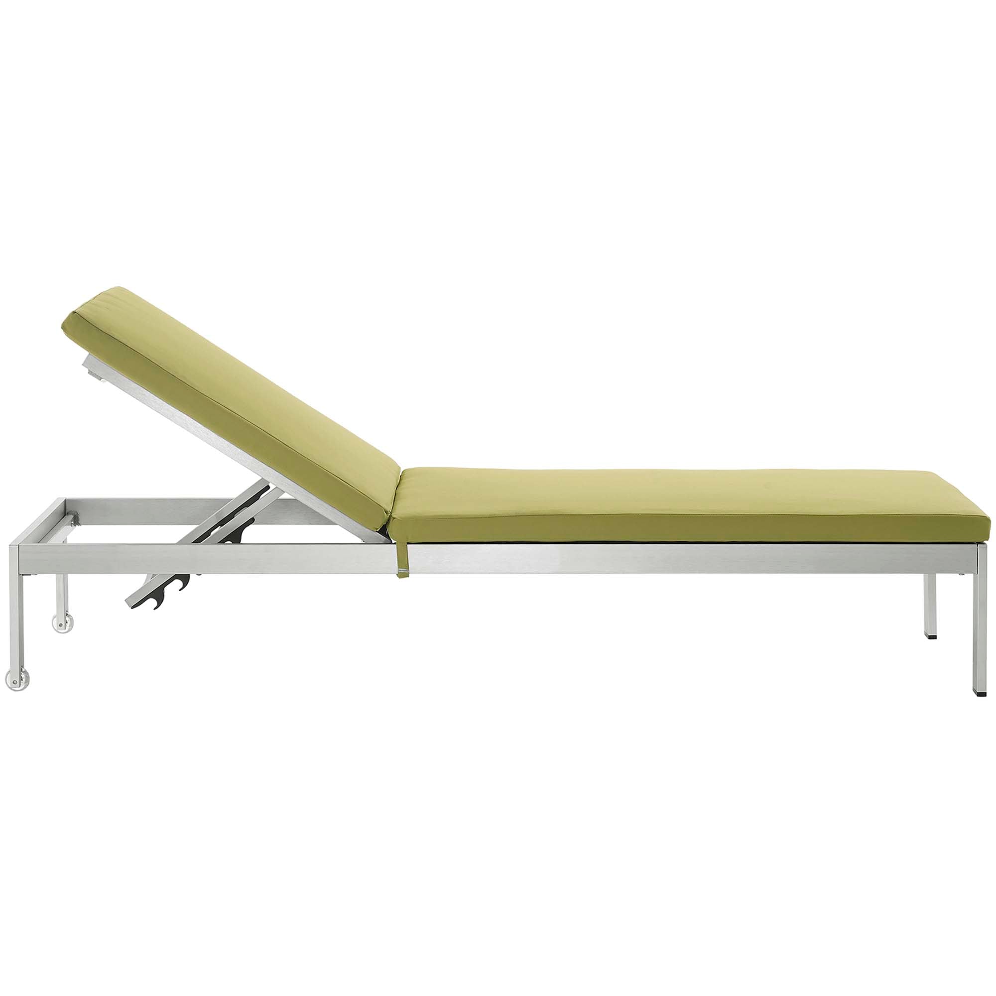 Shore Outdoor Patio Aluminum Chaise with Cushions by Modway