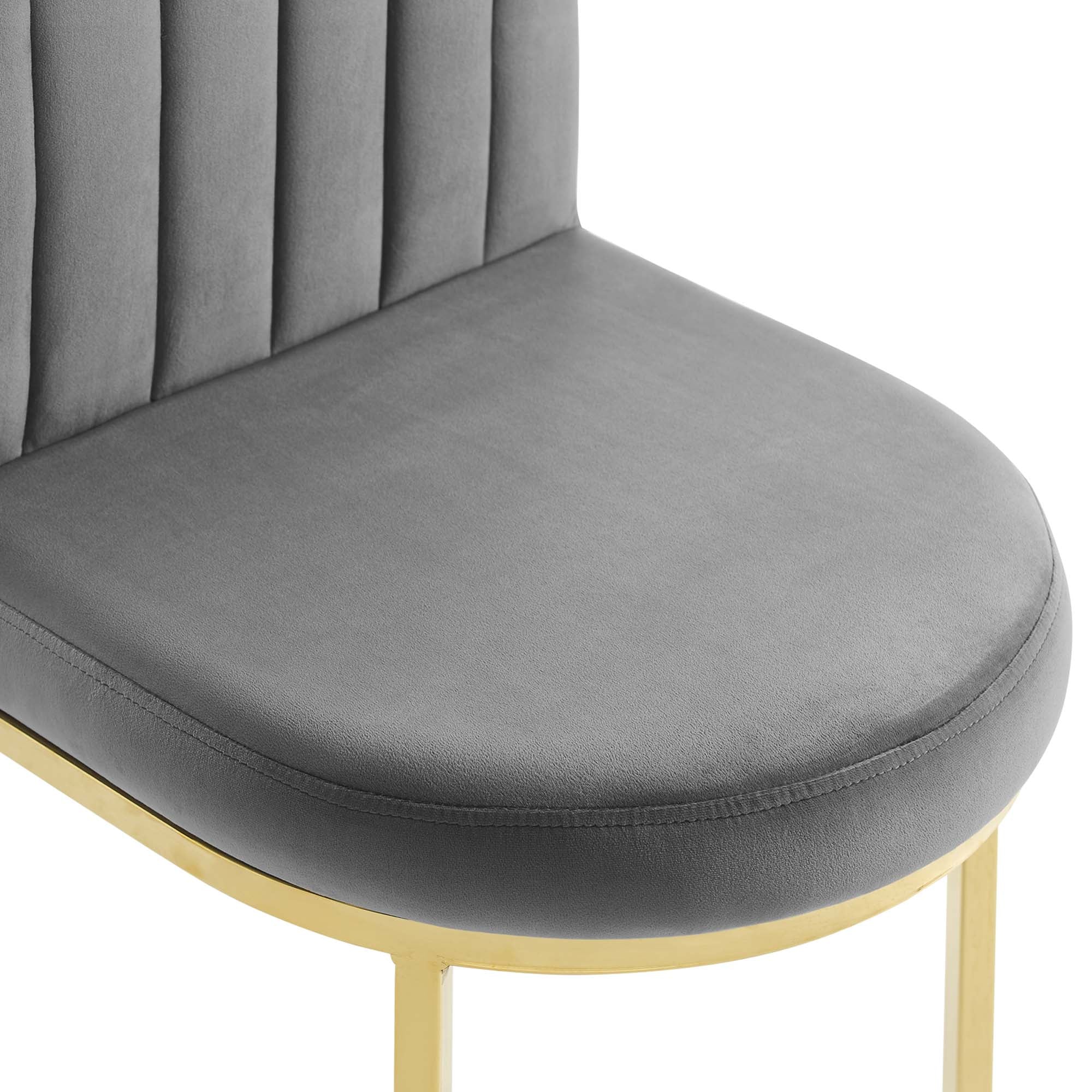 Isla Dining Side Chair Performance Velvet Set of 2 by Modway