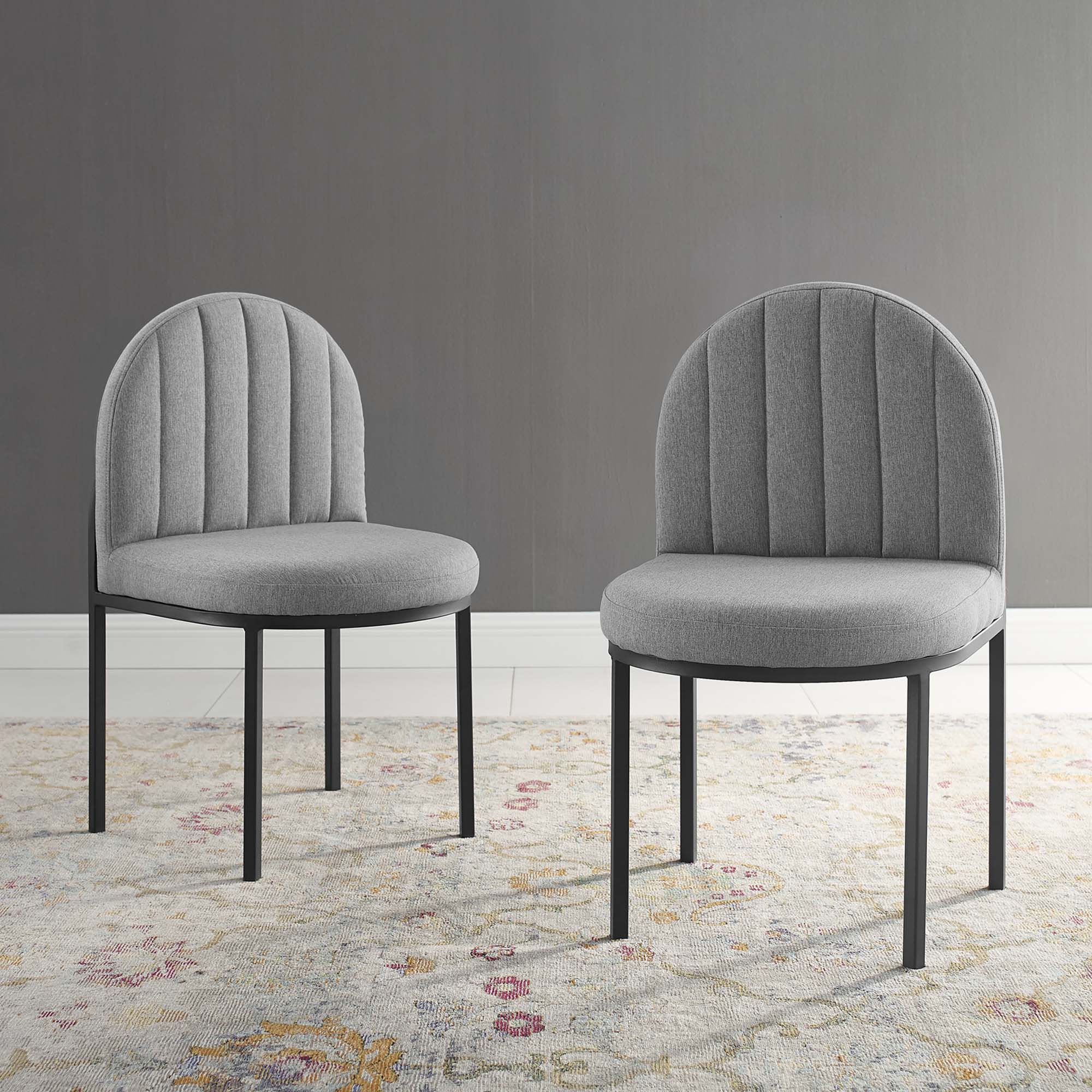 Isla Dining Side Chair Upholstered Fabric Set of 2 by Modway