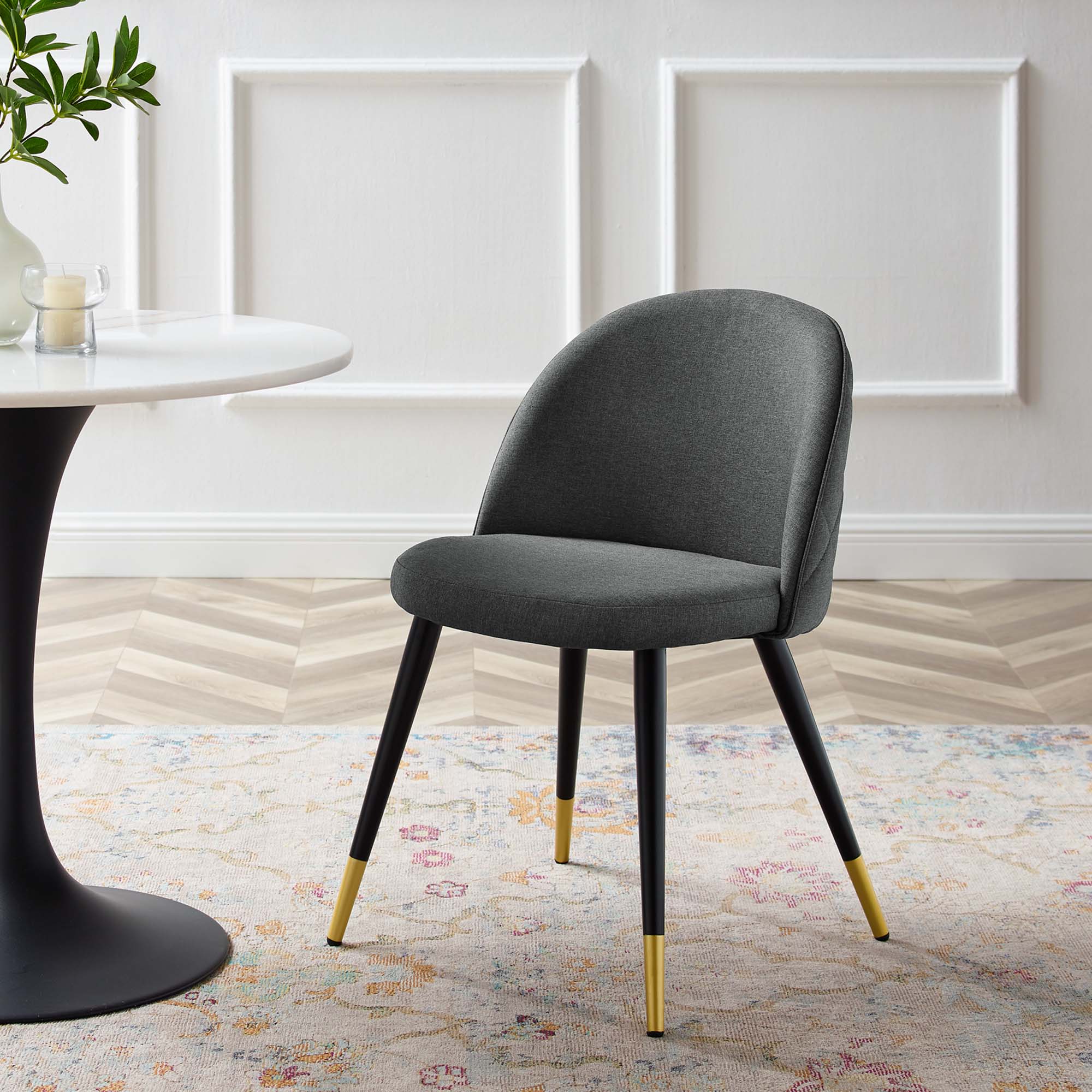 Cordial Upholstered Fabric Dining Chairs - Set of 2 by Modway