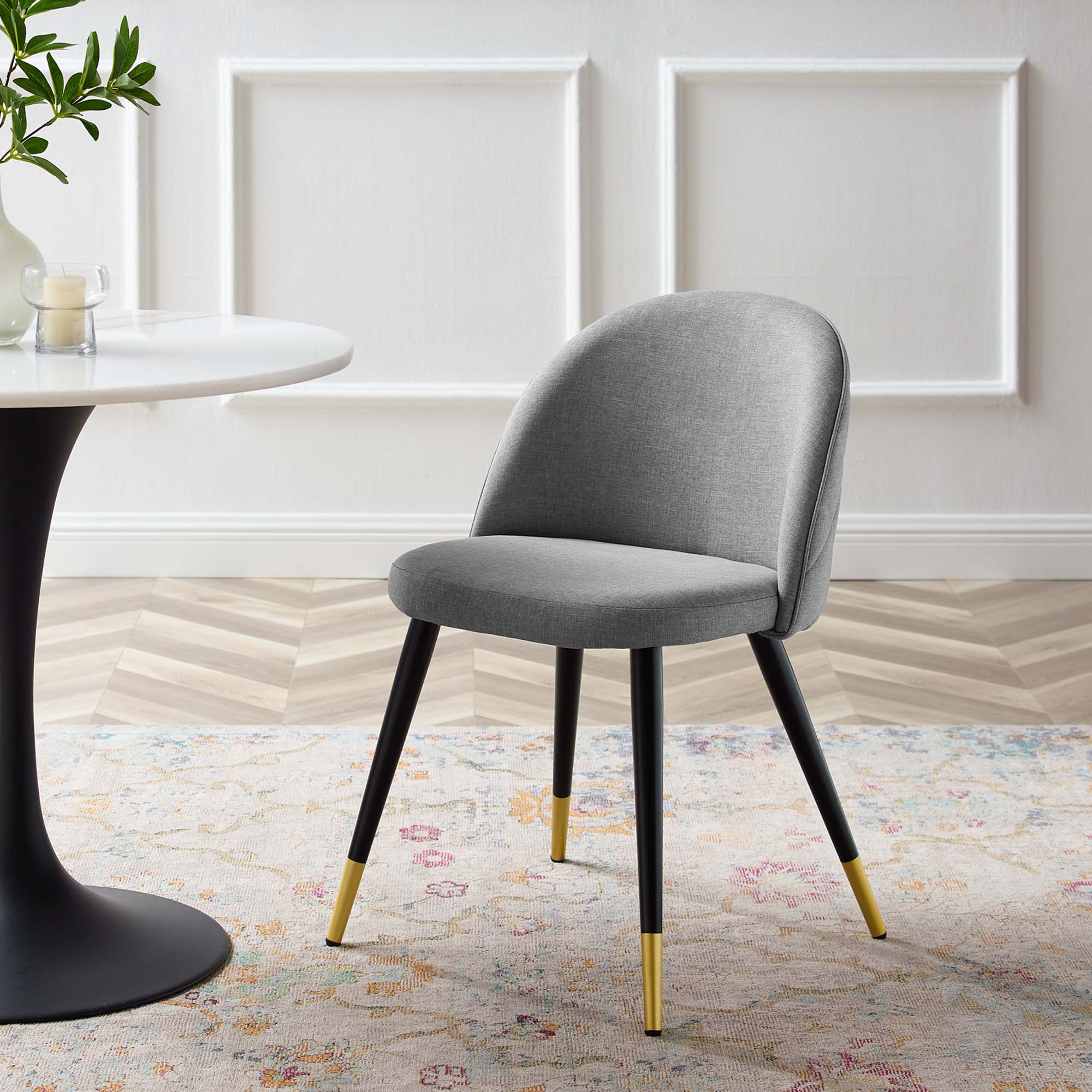 Cordial Upholstered Fabric Dining Chairs - Set of 2 by Modway