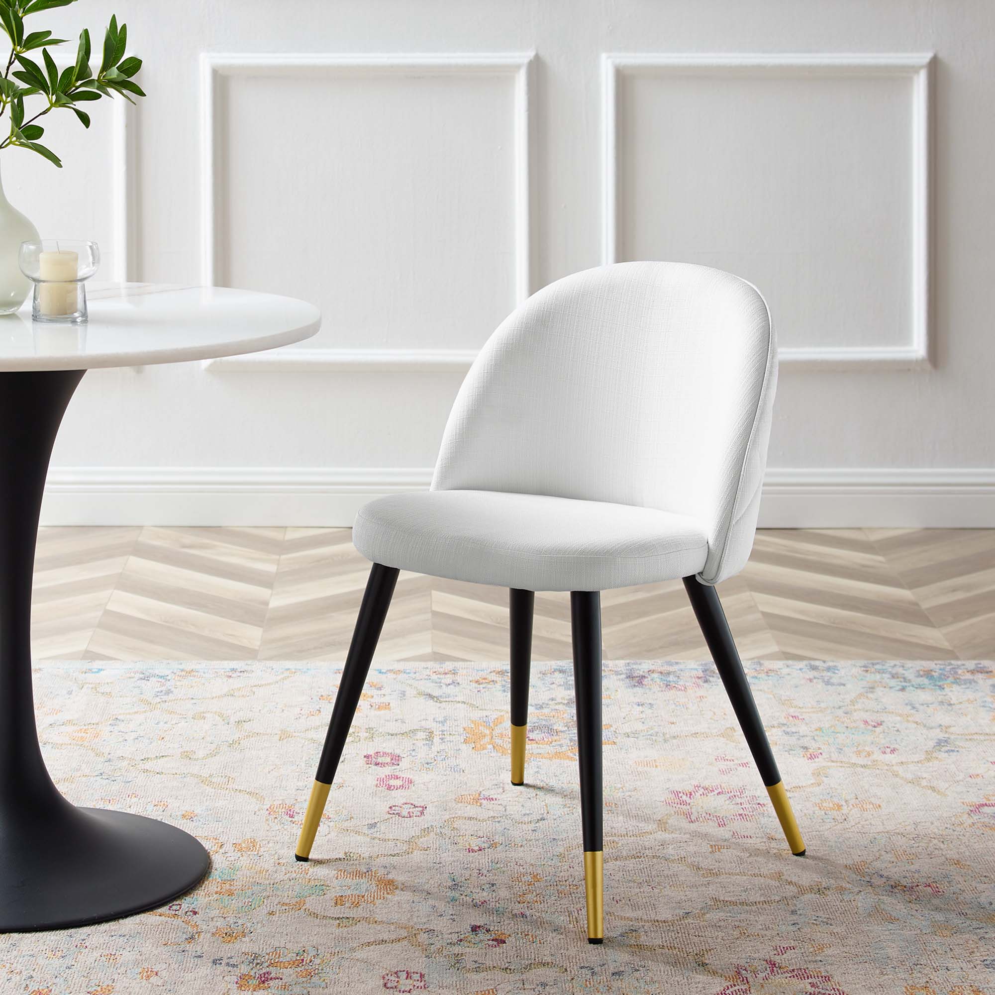 Cordial Upholstered Fabric Dining Chairs - Set of 2 by Modway