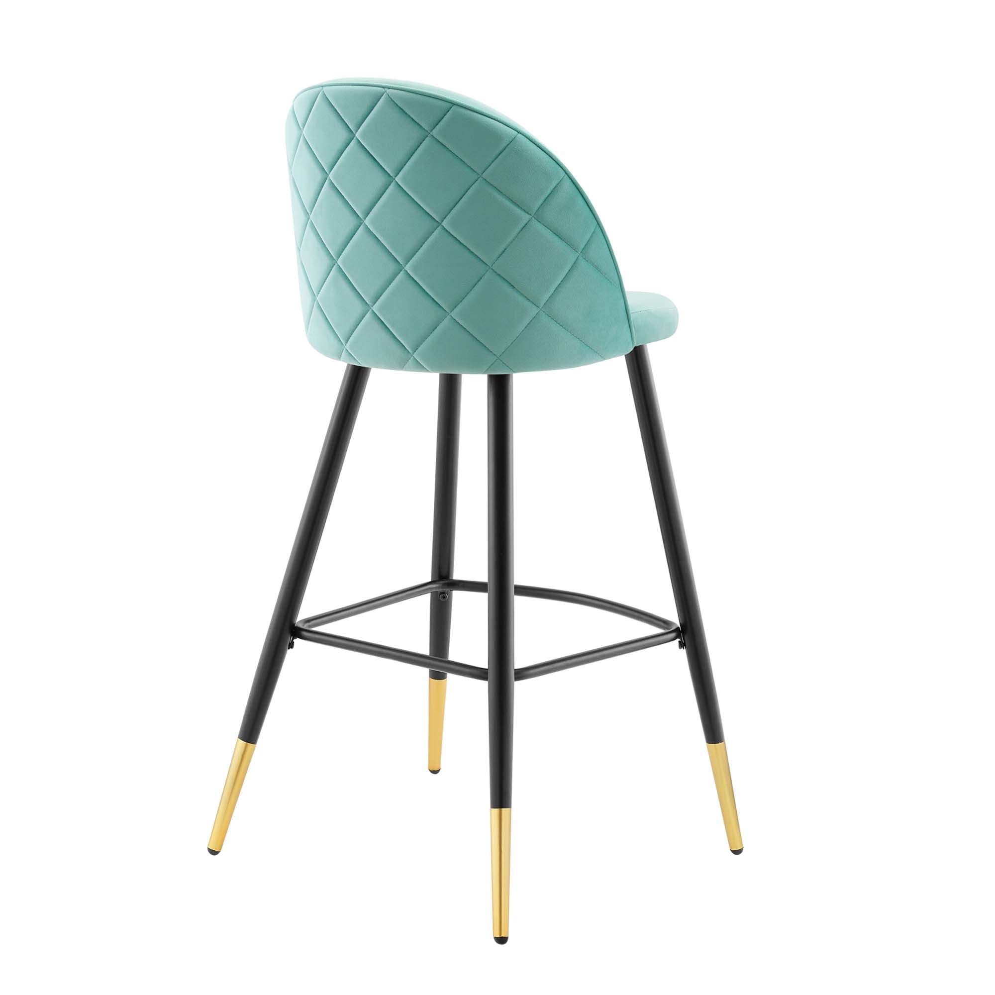 Cordial Performance Velvet Bar Stools - Set of 2 by Modway