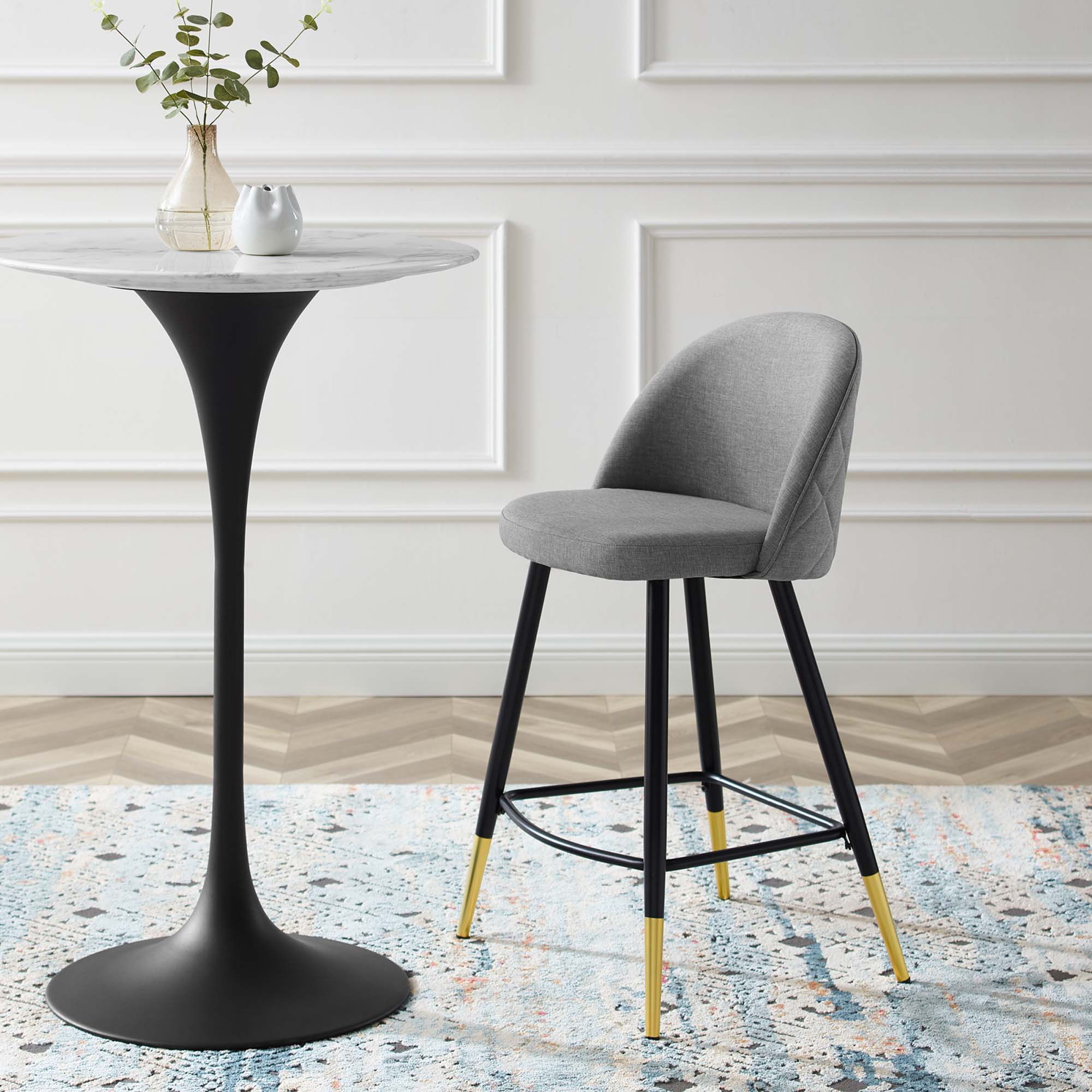 Cordial Fabric Counter Stools - Set of 2 by Modway