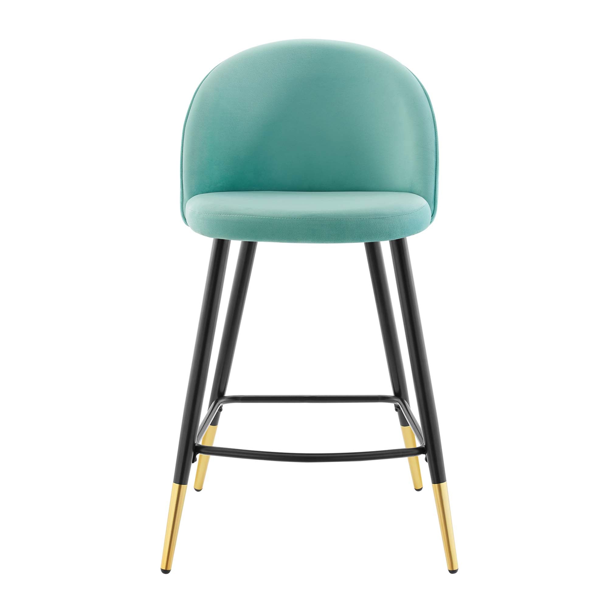 Cordial Performance Velvet Counter Stools Set of 2 by Modway