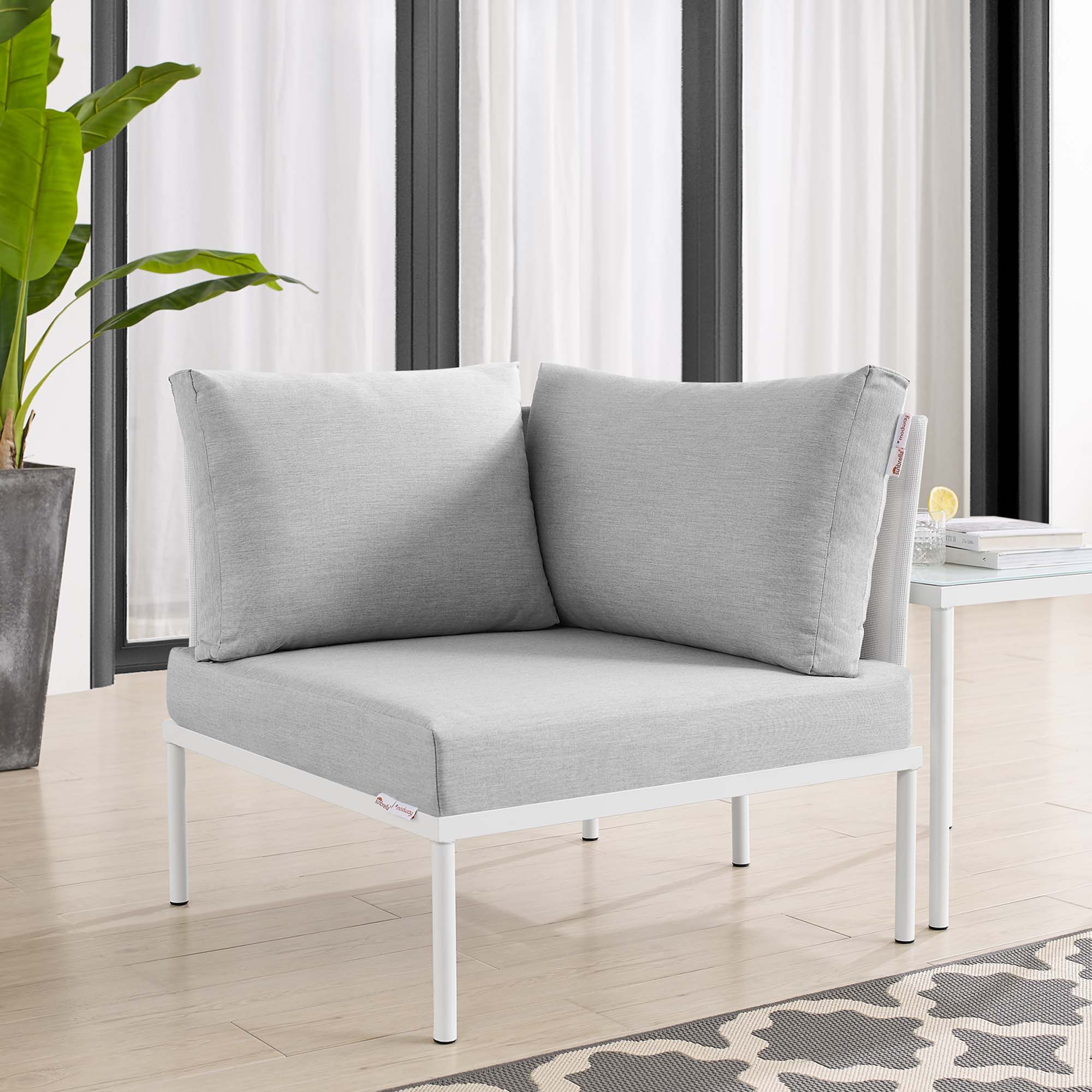 Harmony Sunbrella® Outdoor Patio All Mesh Corner Chair by Modway