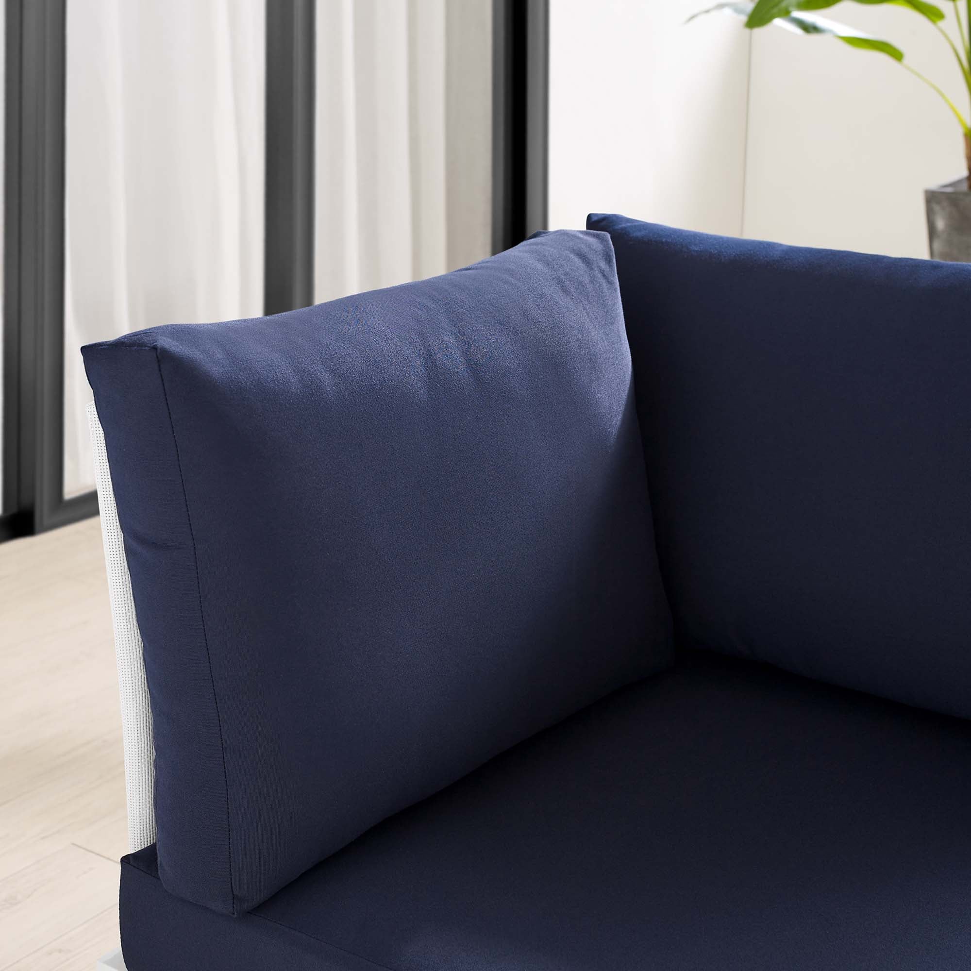 Harmony Sunbrella® Outdoor Patio All Mesh Corner Chair by Modway