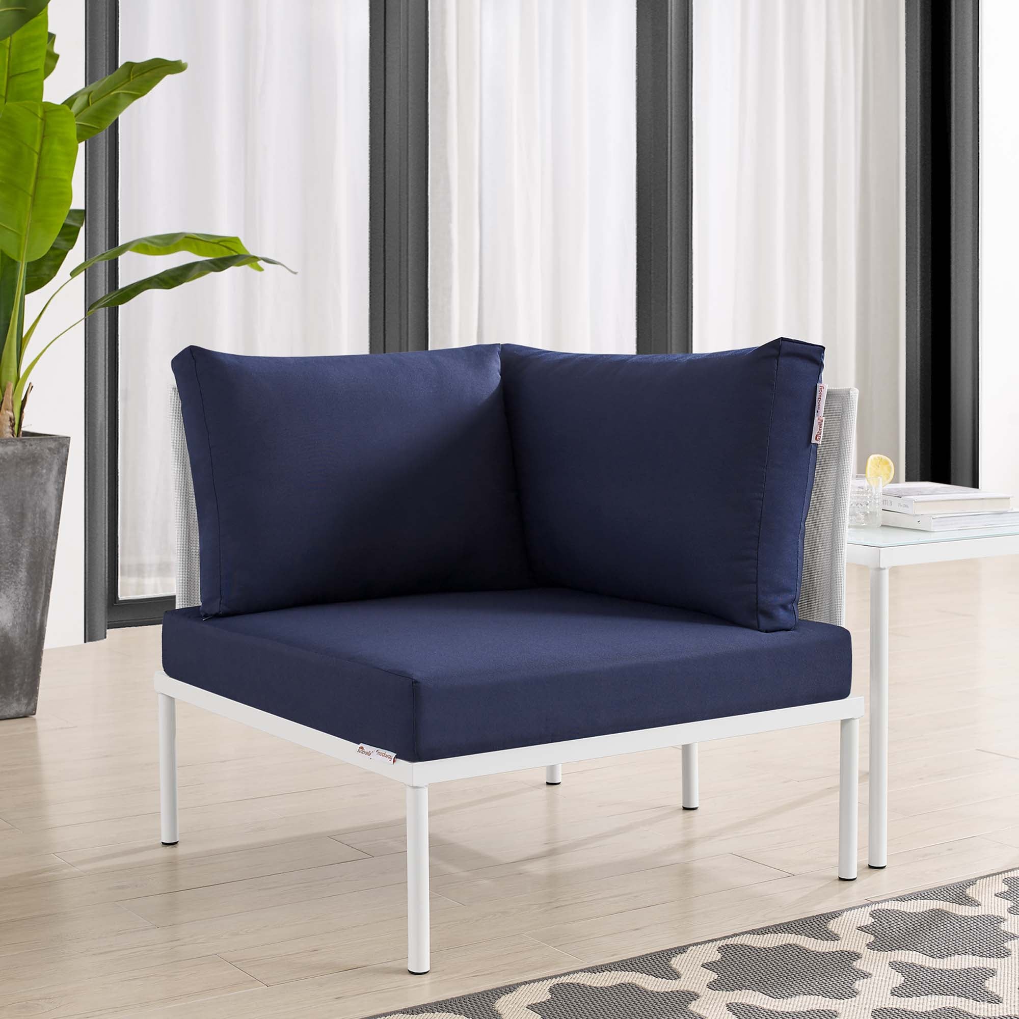 Harmony Sunbrella® Outdoor Patio All Mesh Corner Chair by Modway