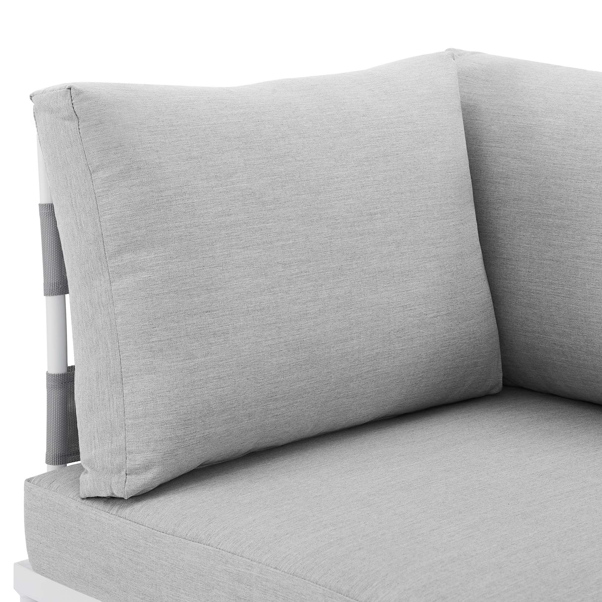 Harmony Sunbrella® Outdoor Patio Aluminum Corner Chair by Modway
