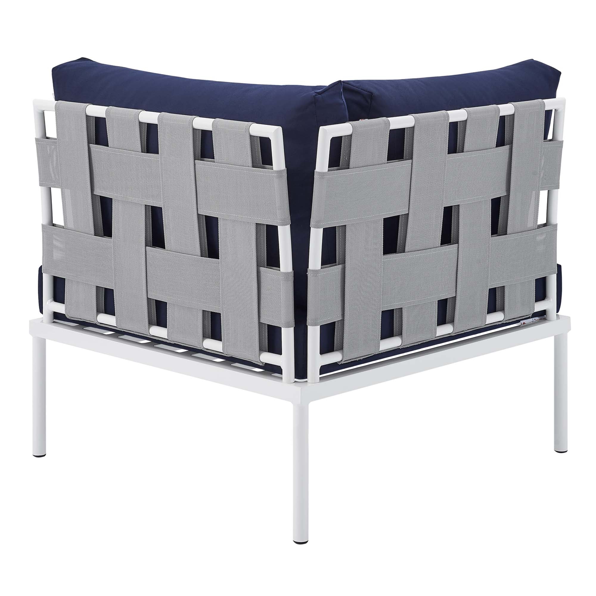 Harmony Sunbrella® Outdoor Patio Aluminum Corner Chair by Modway