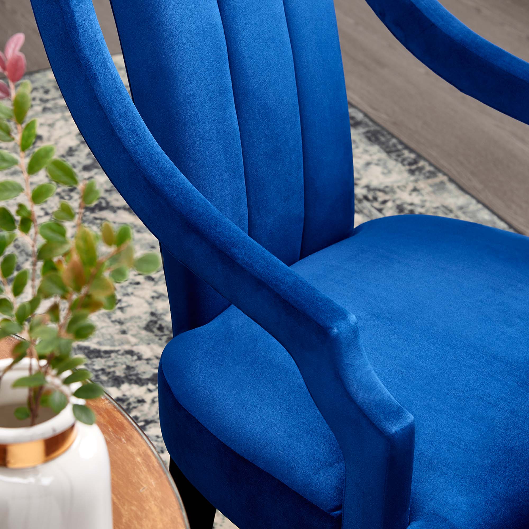 Moxie Upholstered Fabric Dining Armchairs - Set of 2 by Modway