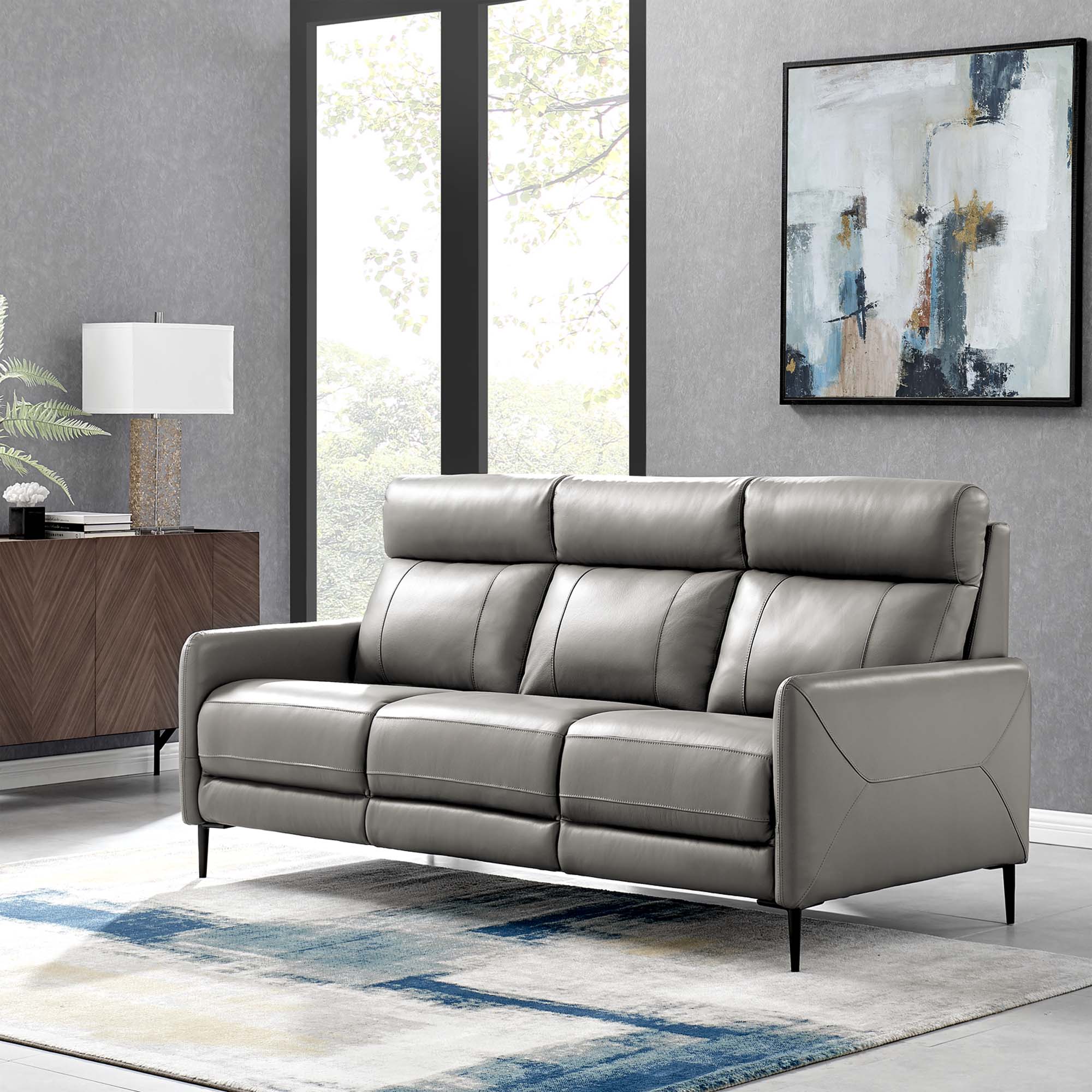 Huxley Leather Sofa by Modway