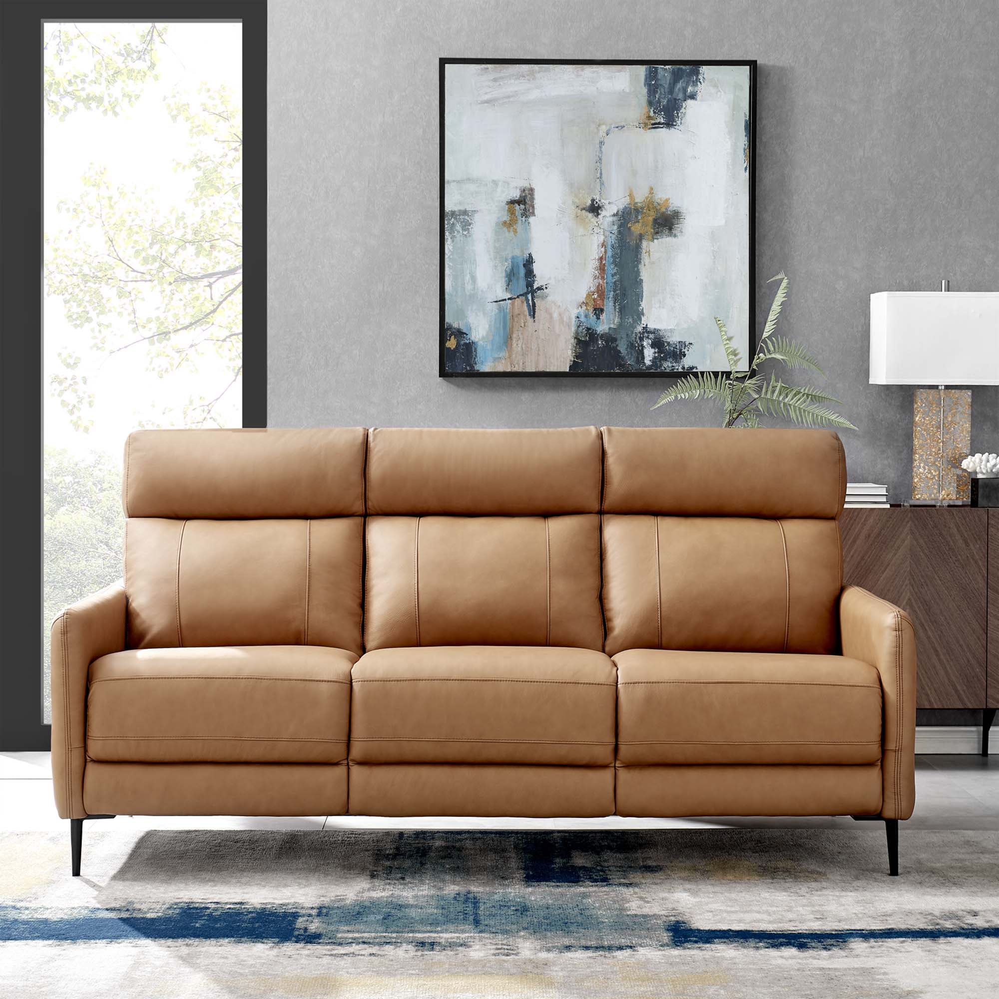 Huxley Leather Sofa by Modway