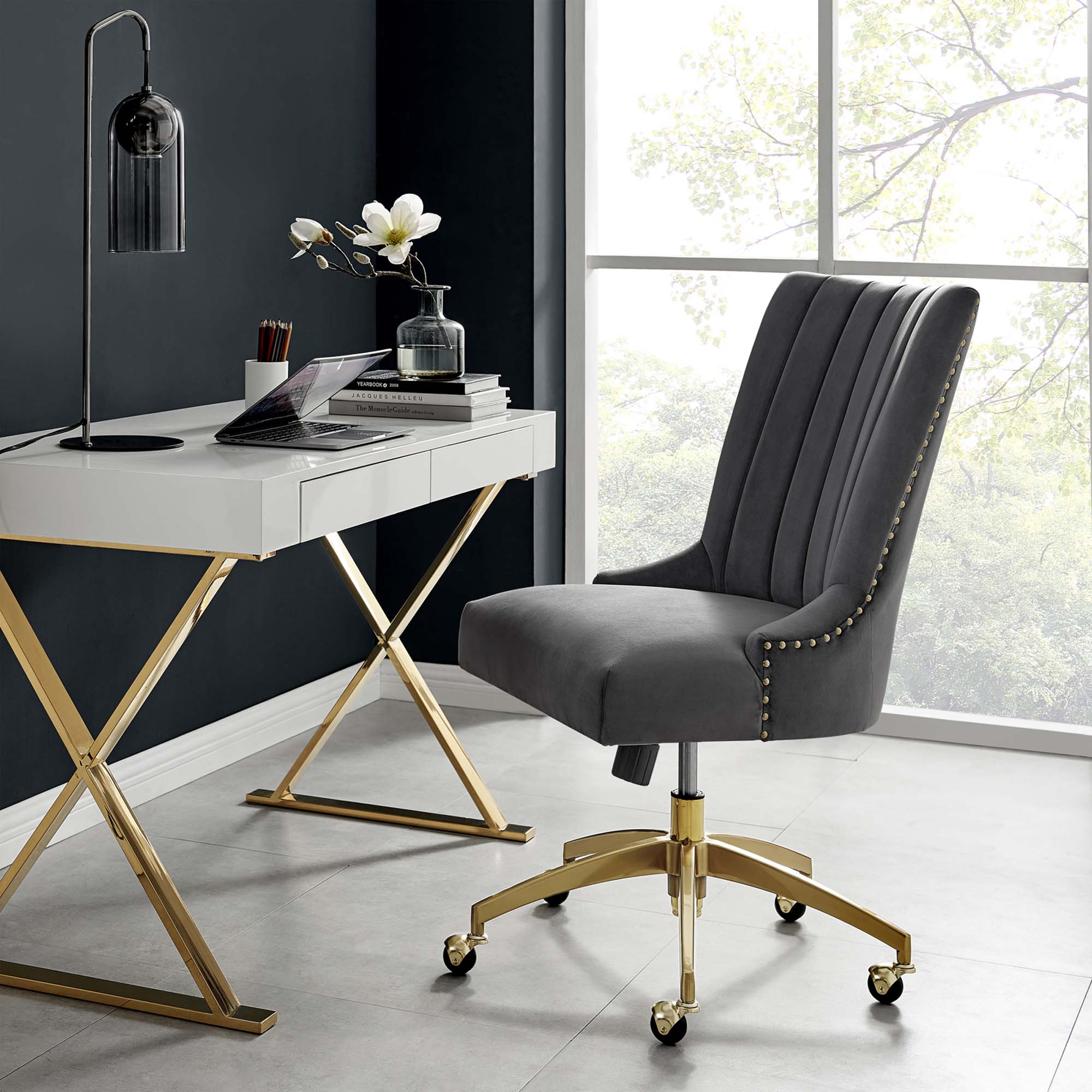 Empower Channel Tufted Performance Velvet Office Chair by Modway
