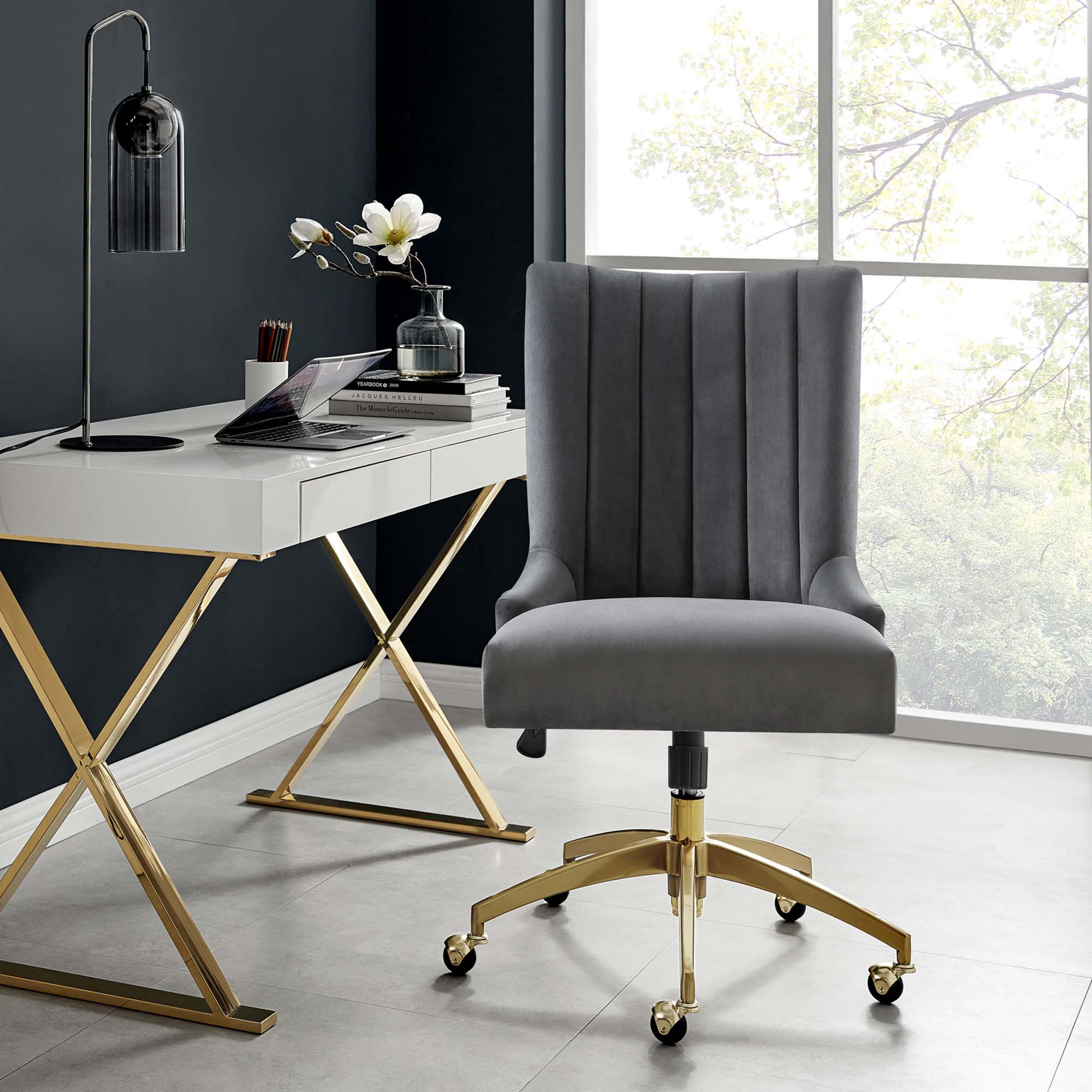Empower Channel Tufted Performance Velvet Office Chair by Modway