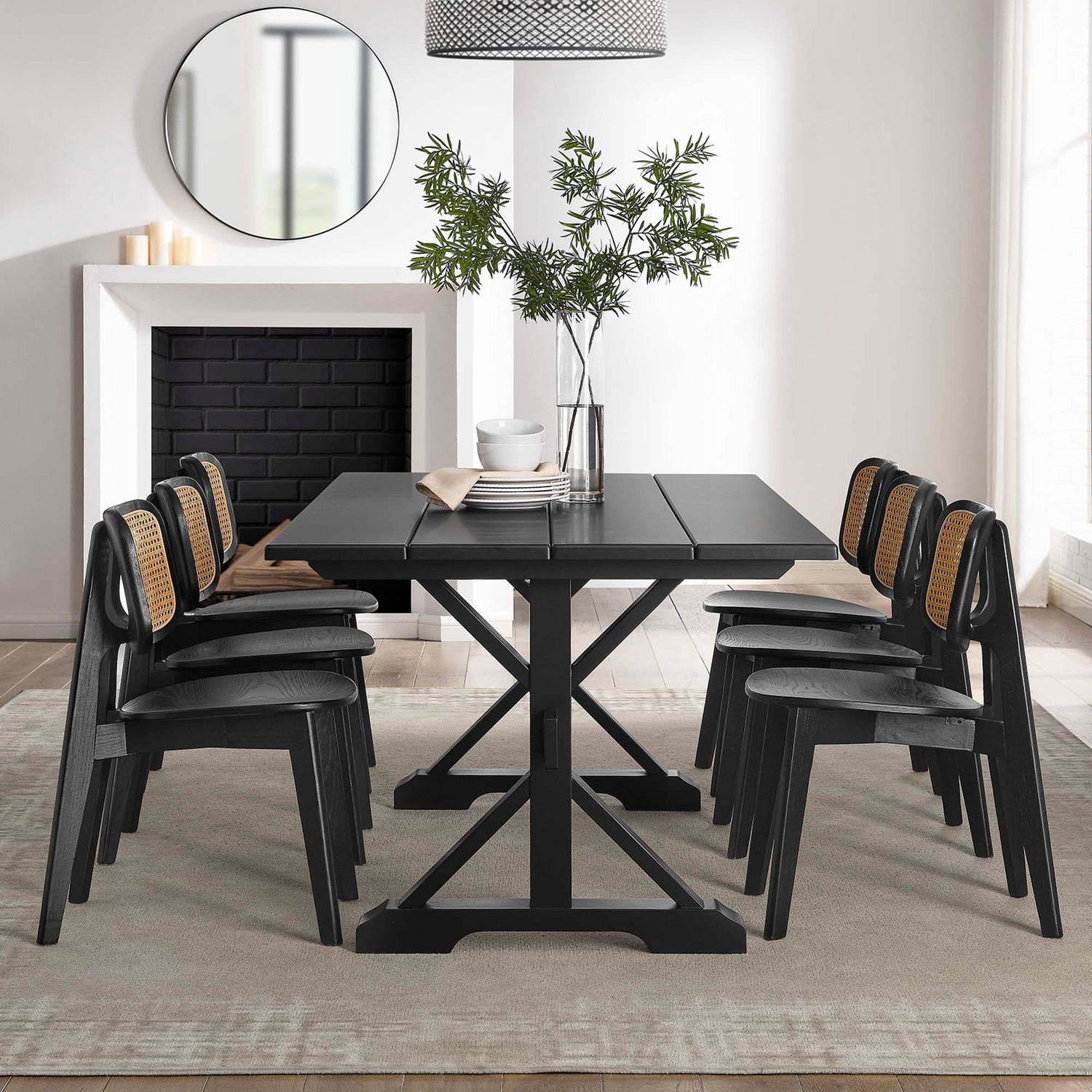 Windchime 71" Wood Dining Table by Modway