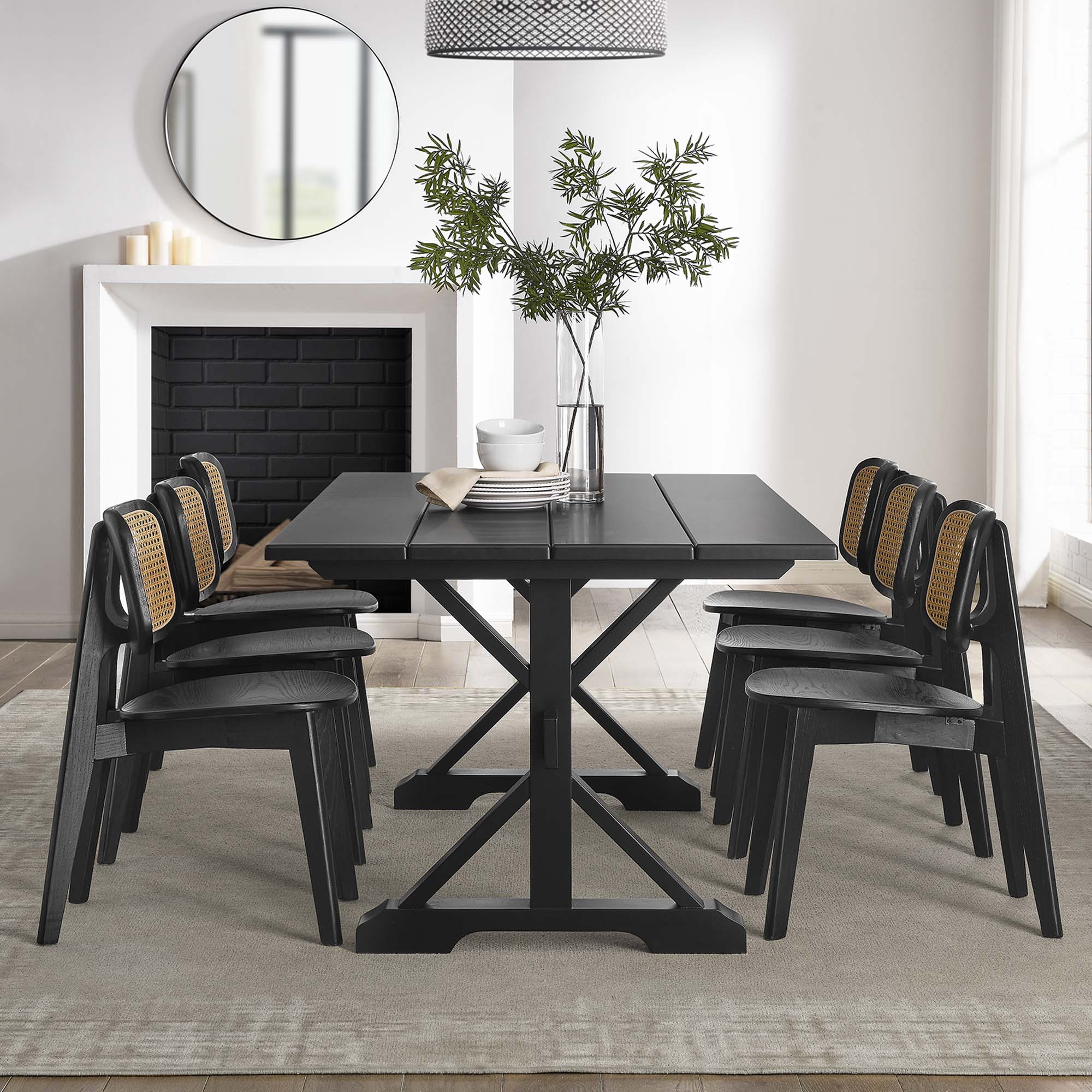 Windchime 71" Wood Dining Table by Modway