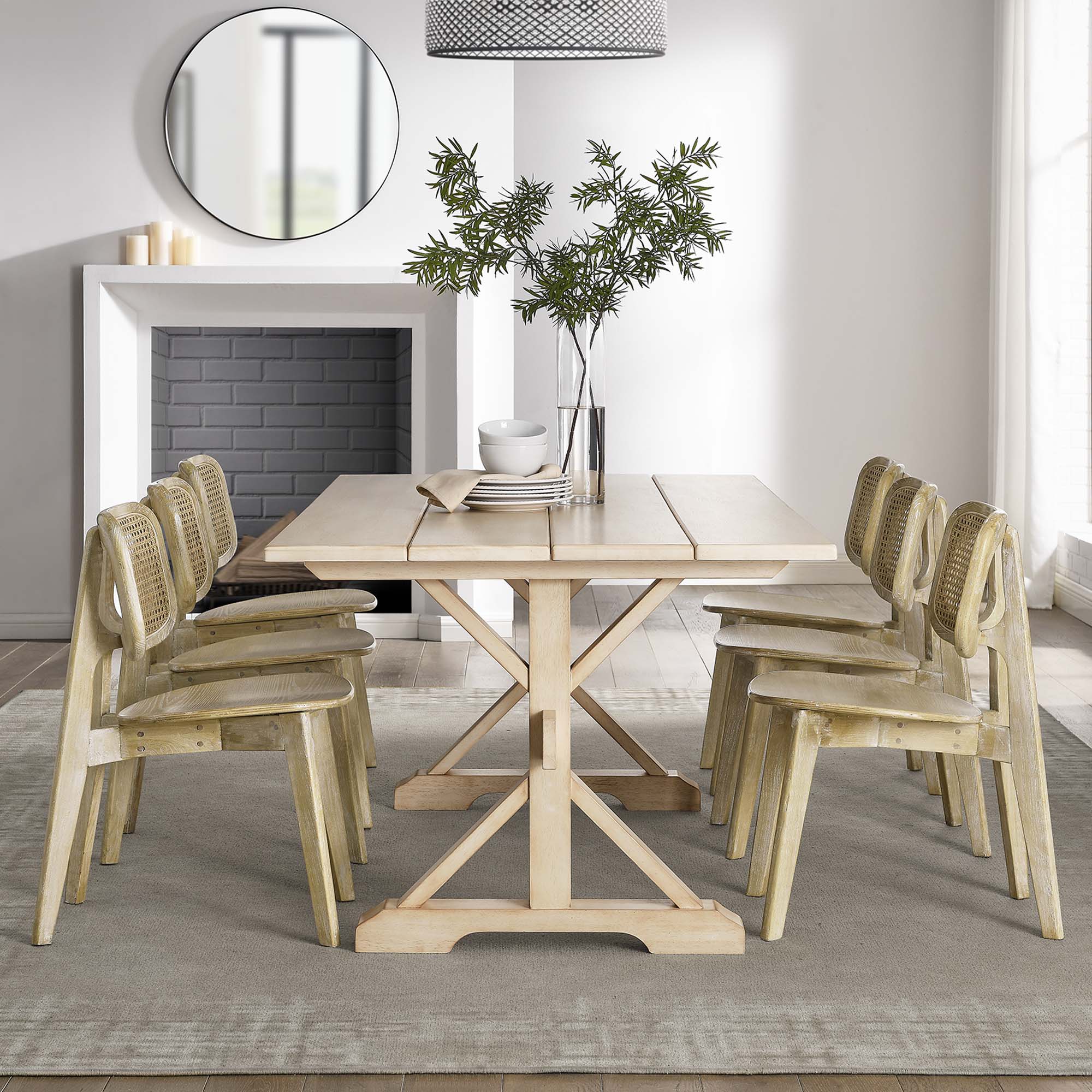 Windchime 71" Wood Dining Table by Modway