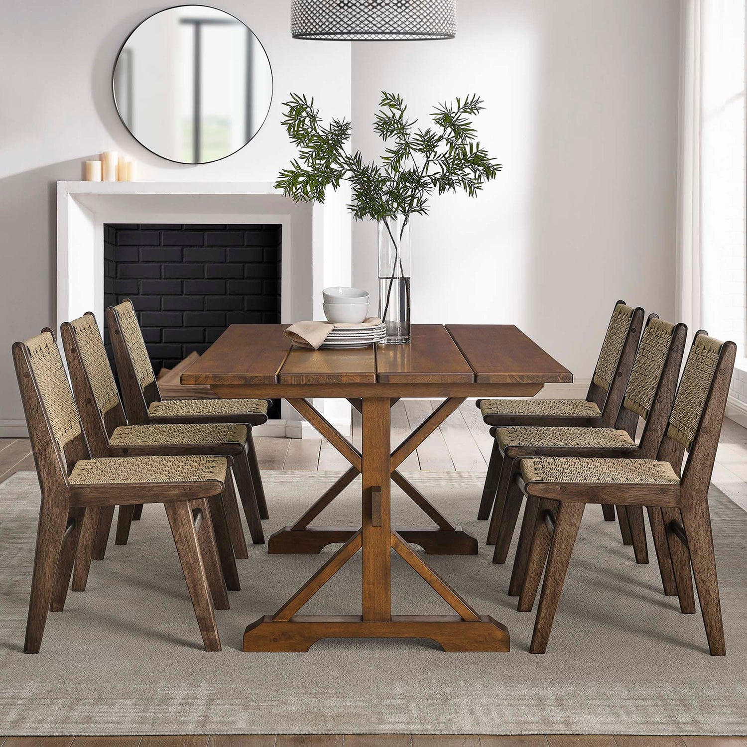 Windchime 71" Wood Dining Table by Modway