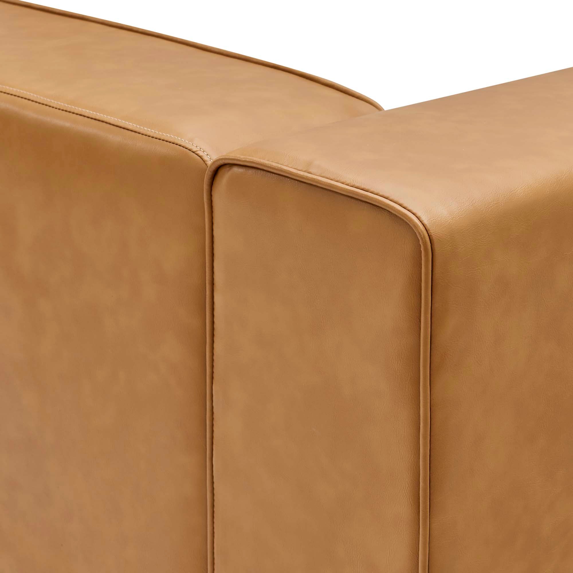 Mingle Vegan Leather Left-Arm Chair by Modway