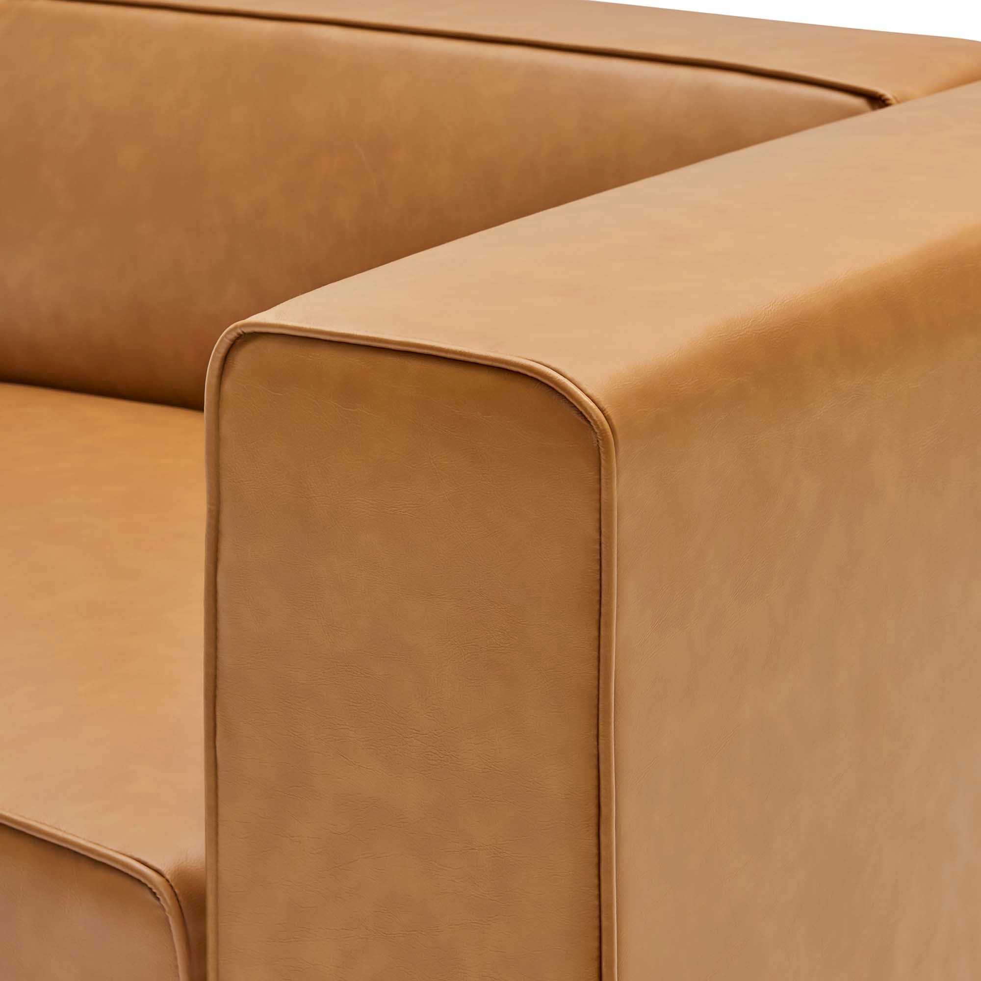 Mingle Vegan Leather Right-Arm Chair by Modway