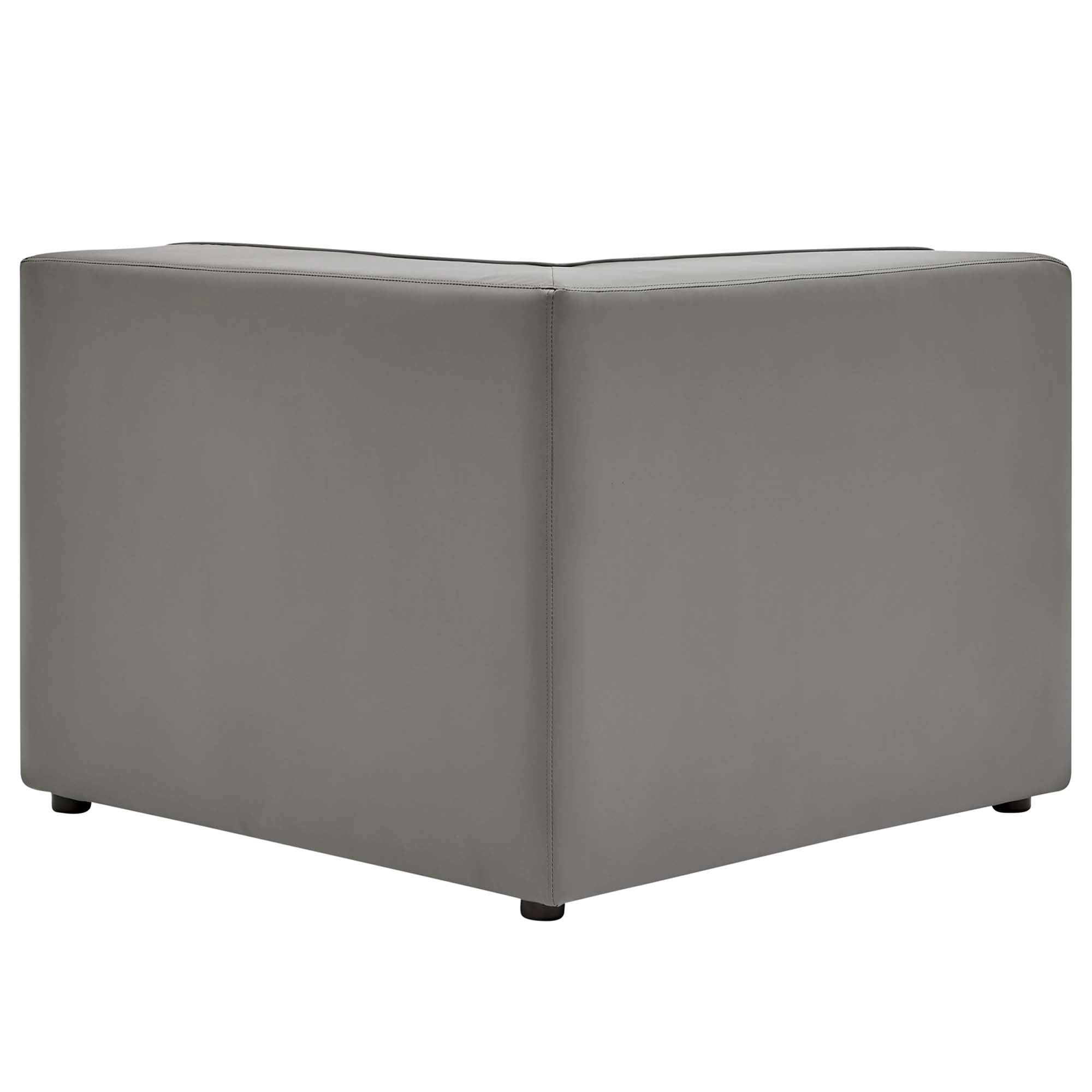 Mingle Vegan Leather Corner Chair by Modway