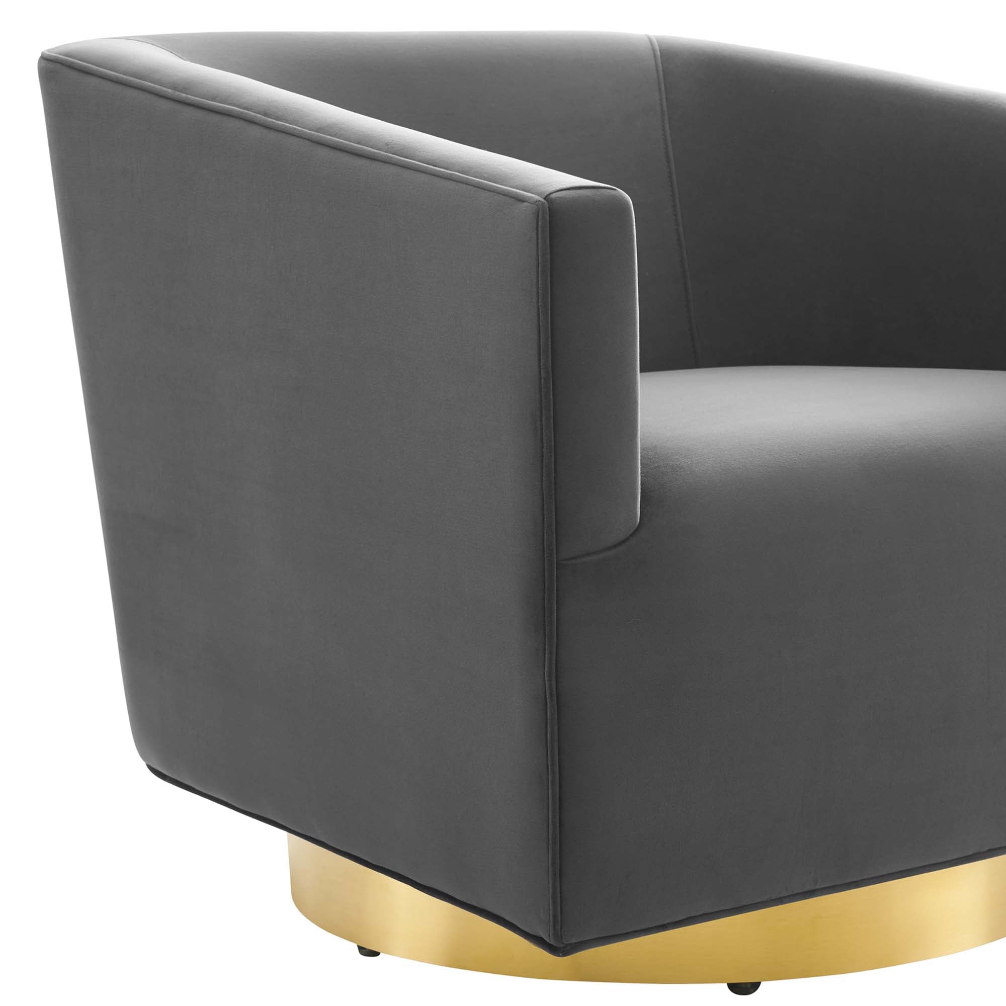 Twist Accent Lounge Performance Velvet Swivel Chair by Modway