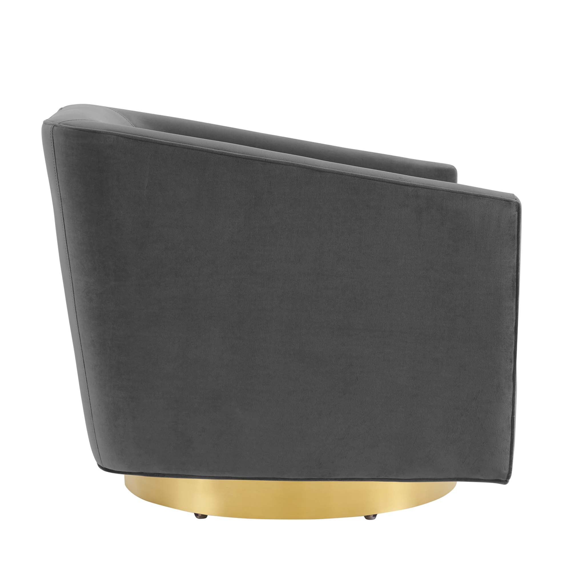 Twist Accent Lounge Performance Velvet Swivel Chair by Modway