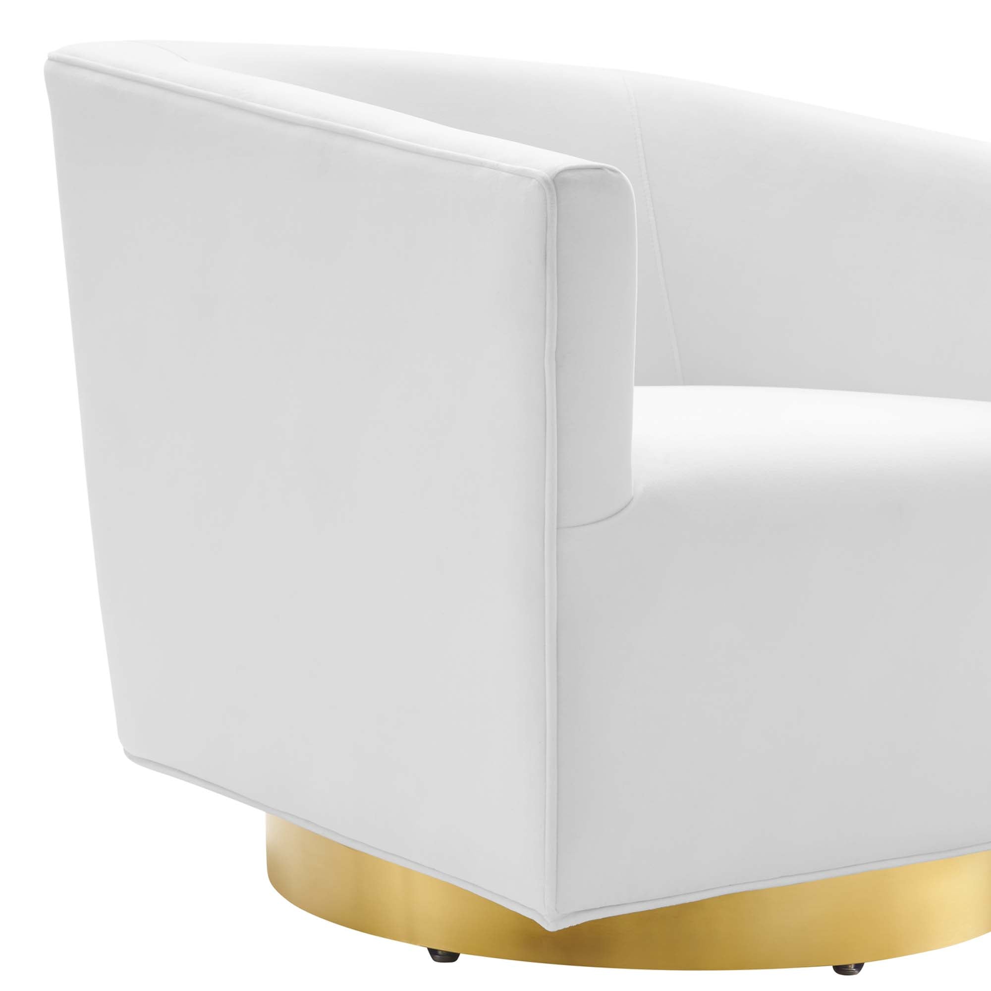 Twist Accent Lounge Performance Velvet Swivel Chair by Modway