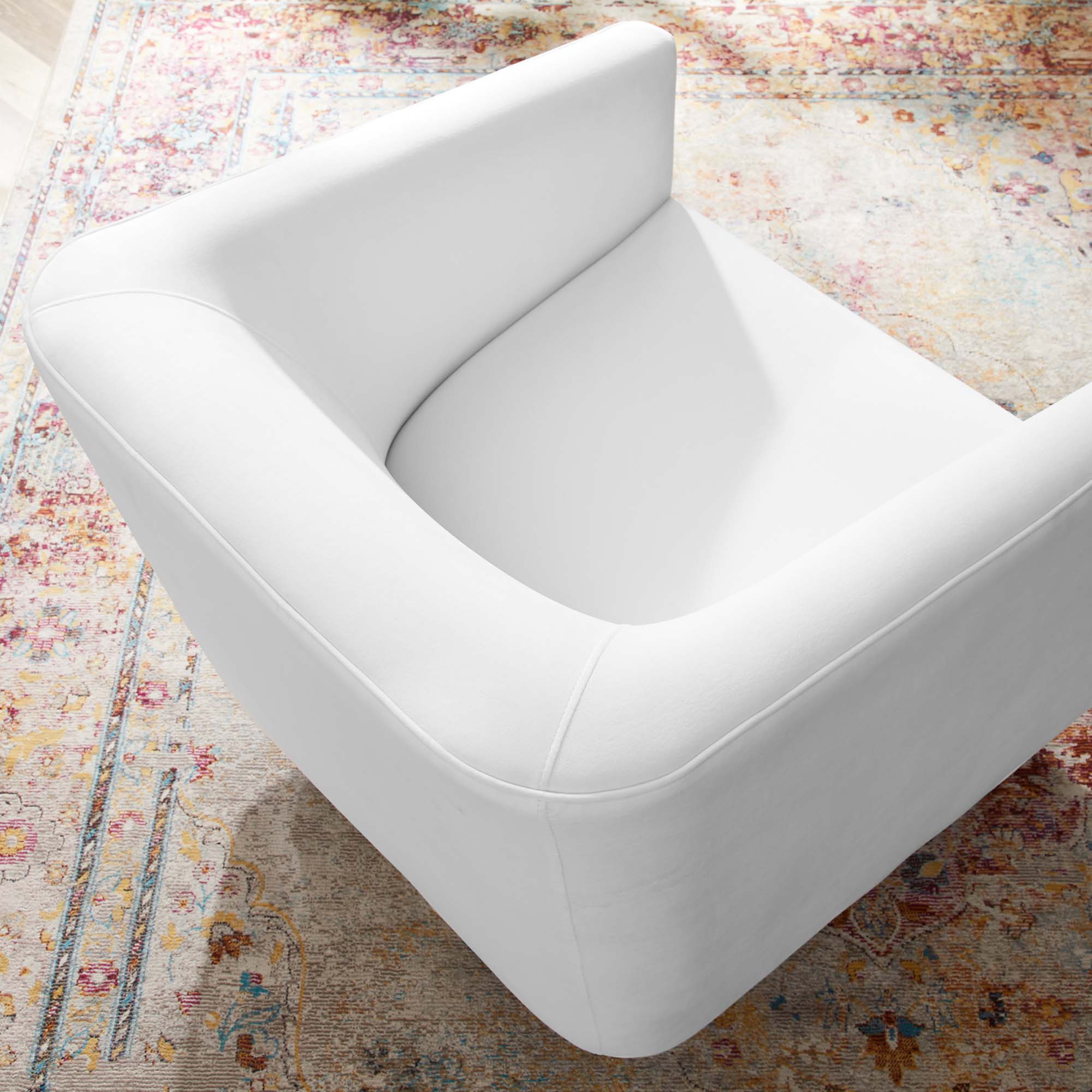 Twist Accent Lounge Performance Velvet Swivel Chair by Modway